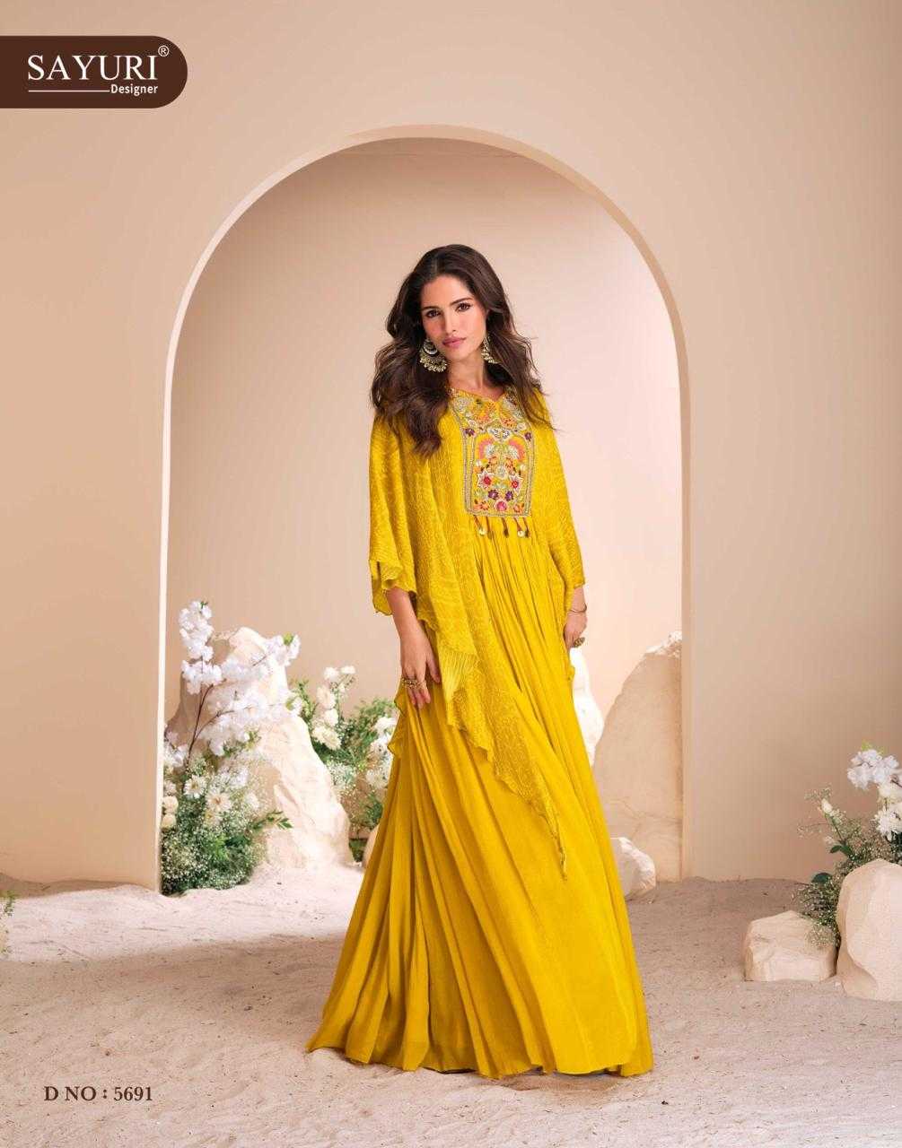 YNF CHINON SILK KRESHVA KESH235 MOHEY CLOTHING BRANDS WHOLESALE GOWN MANUFACTURER