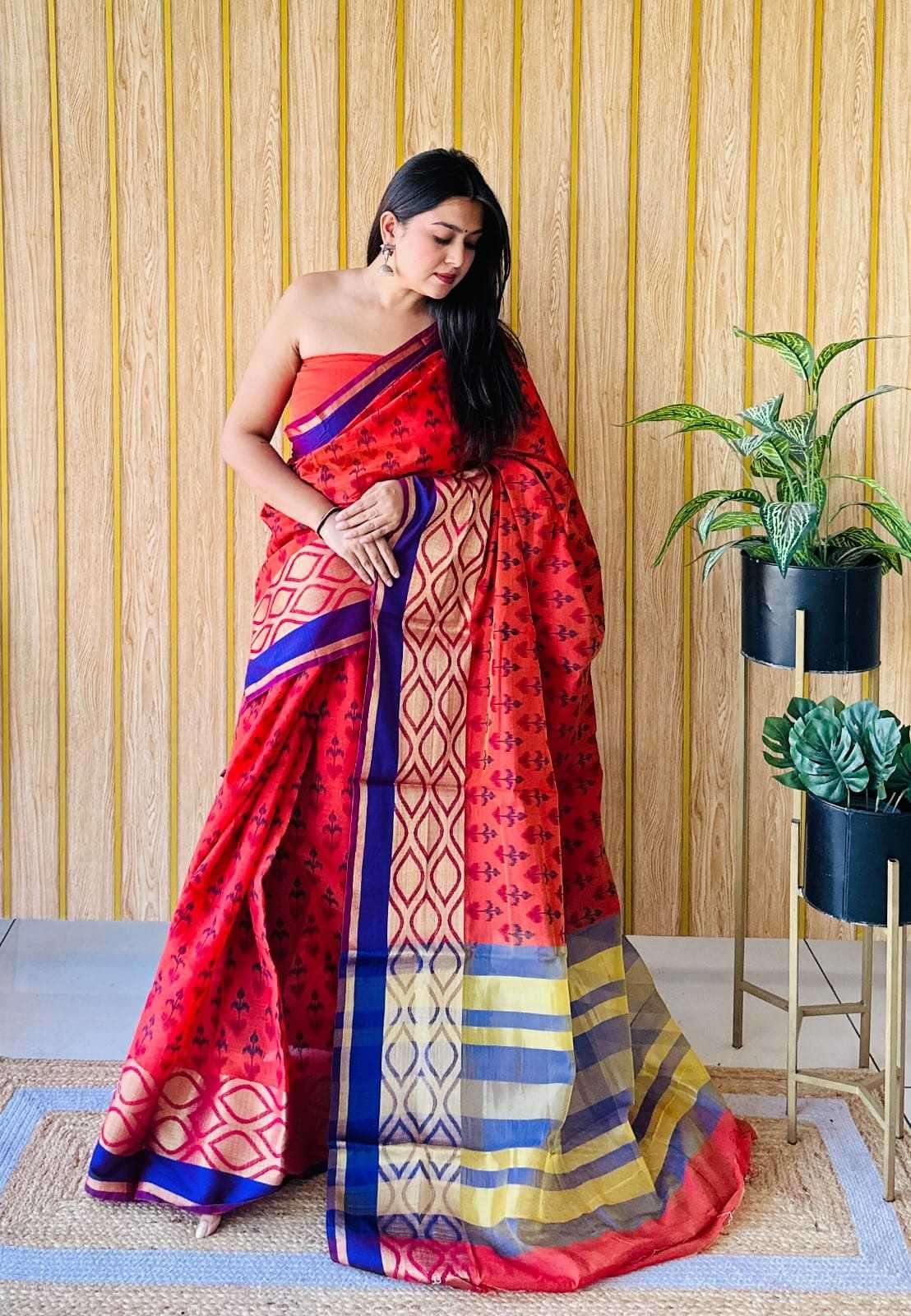 YNF COTTON KESH190 SRD02 SAREES  WHOLESALE PRINTED COTTON FANCY SAREES MANUFACTURER