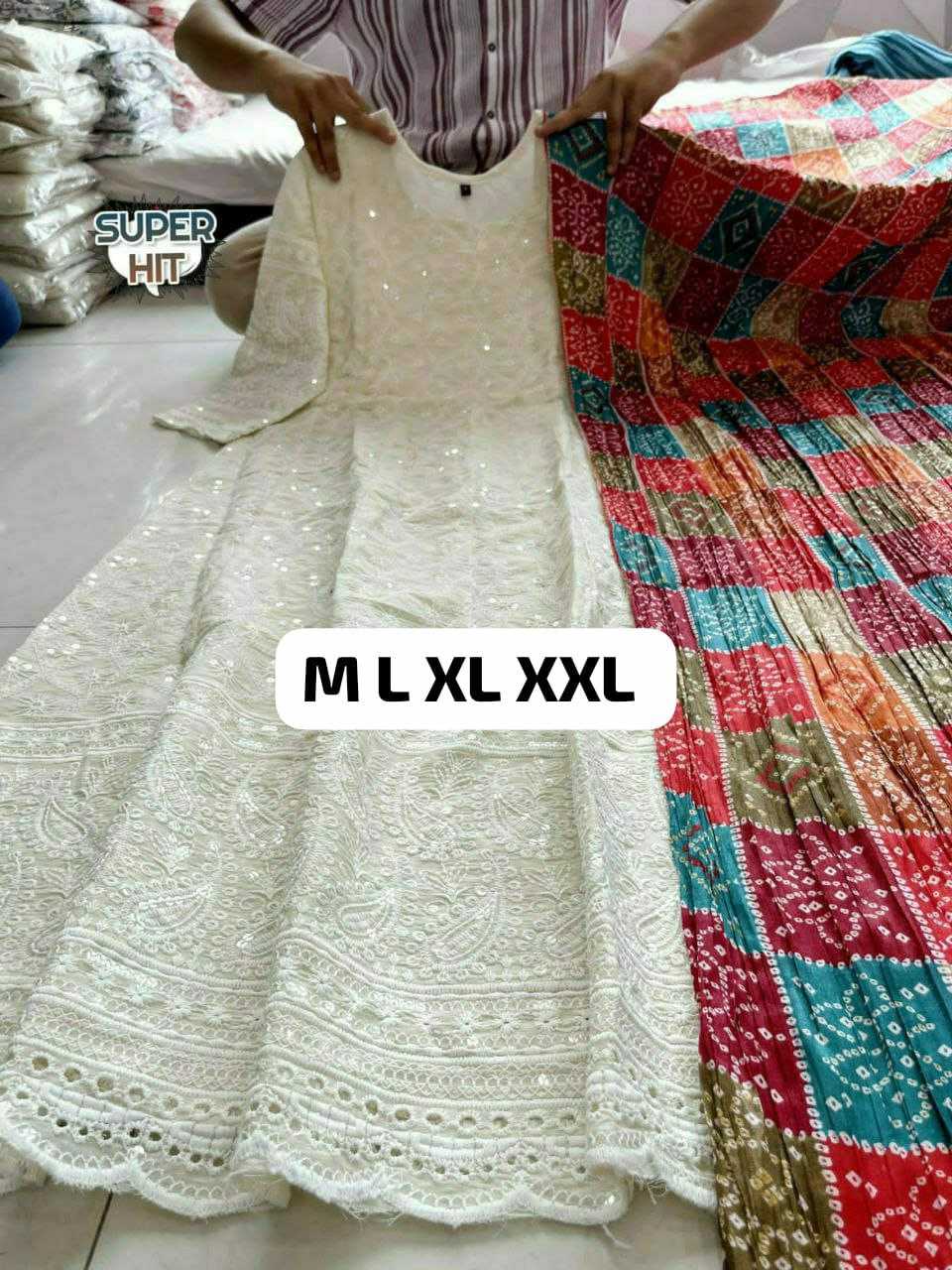 YNF COTTON KESH225 SCN10 GOWNS WHOLESALE ANARKALI DESIGNER SEQUIN GOWNS MANUFACTURER