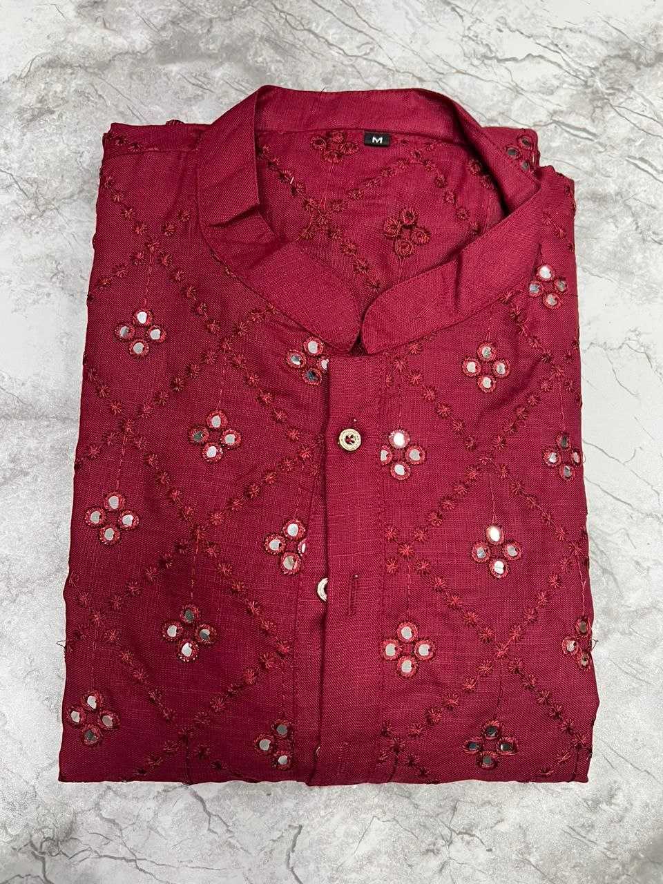 Ynf Cotton KESH246 Mirror kurta Mens Wear Wholesale Casual Wear Men Cotton Kurta Men Kurta Pajama Manufacturer