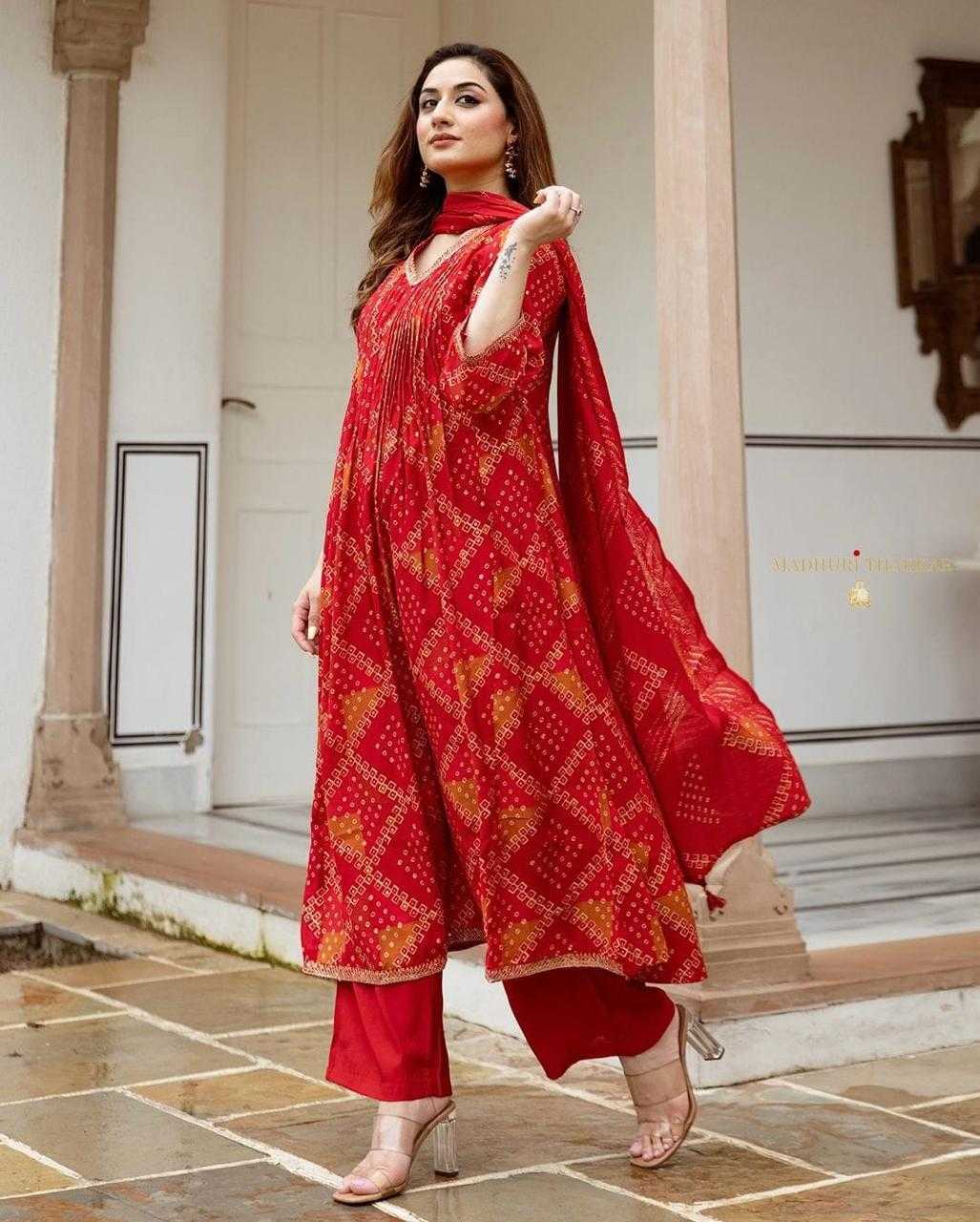 Ynf Cotton KESH256 RNF41 Suits & Dresses Wholesale Embroidery Suits Cotton Suits Bandhani Suits Manufacturer