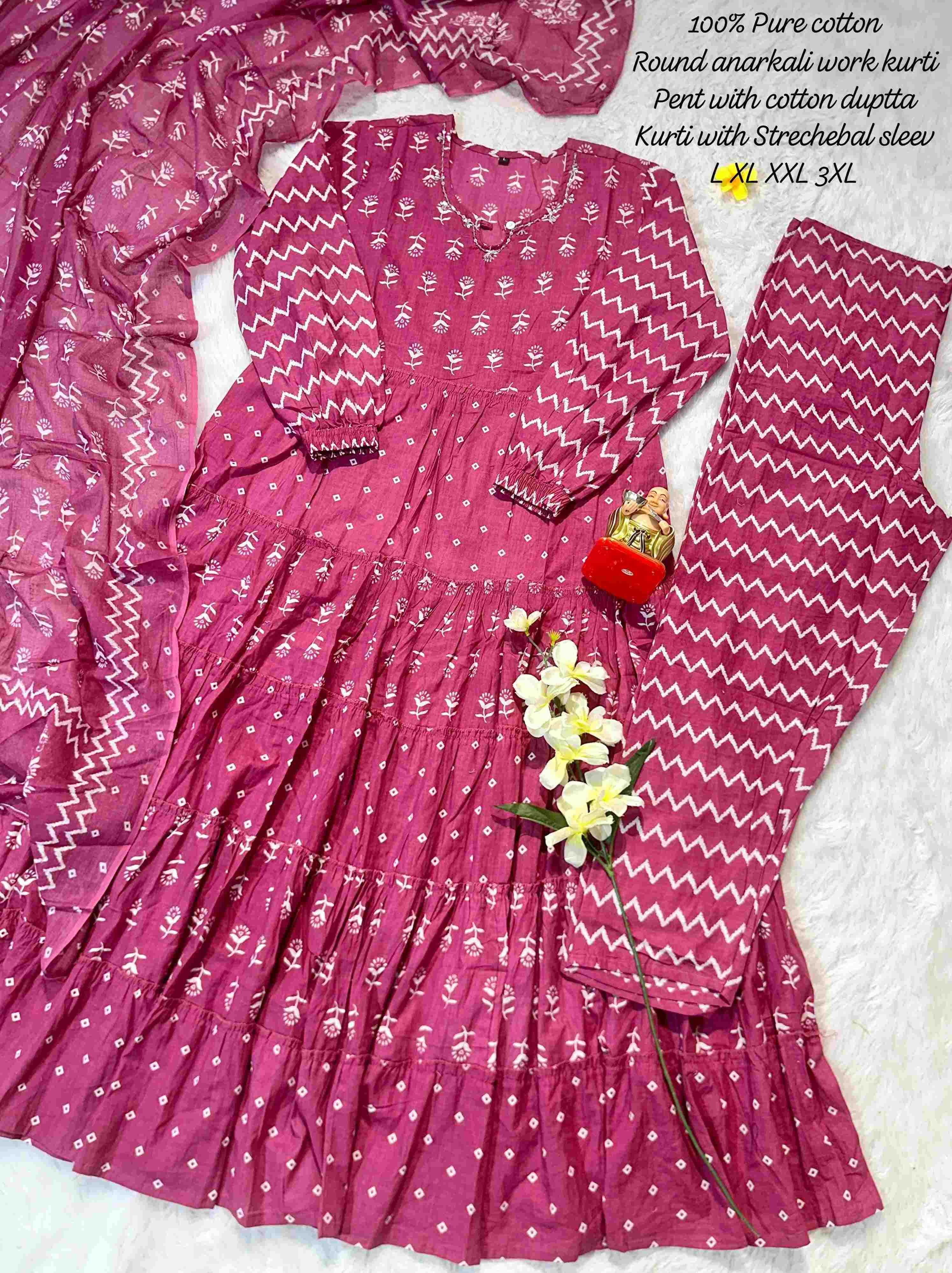 Ynf Cotton KESH256 RNF52 Kurti Wholesale Printed Kurtis Cotton Kurtis Anarkali Kurtis Manufacturer