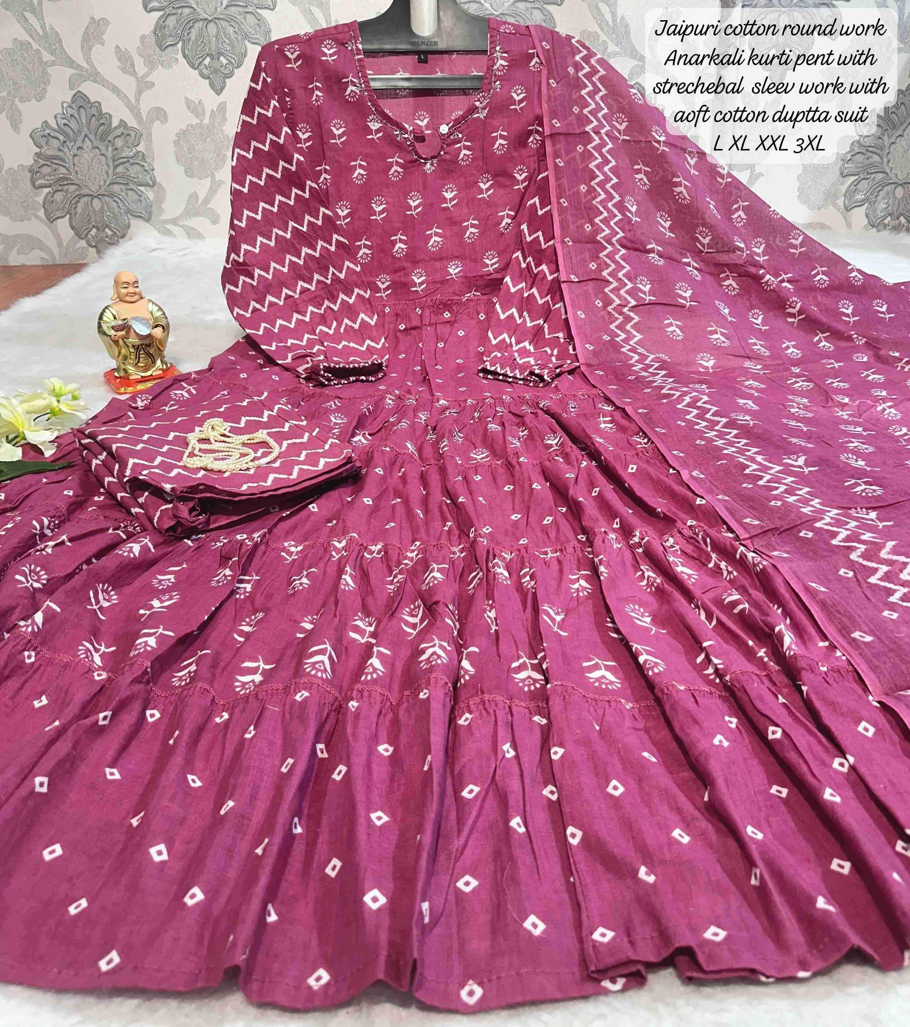 Ynf Cotton KESH256 RNF77 Kurti Wholesale Printed Kurtis Cotton Kurtis Anarkali Kurtis Manufacturer