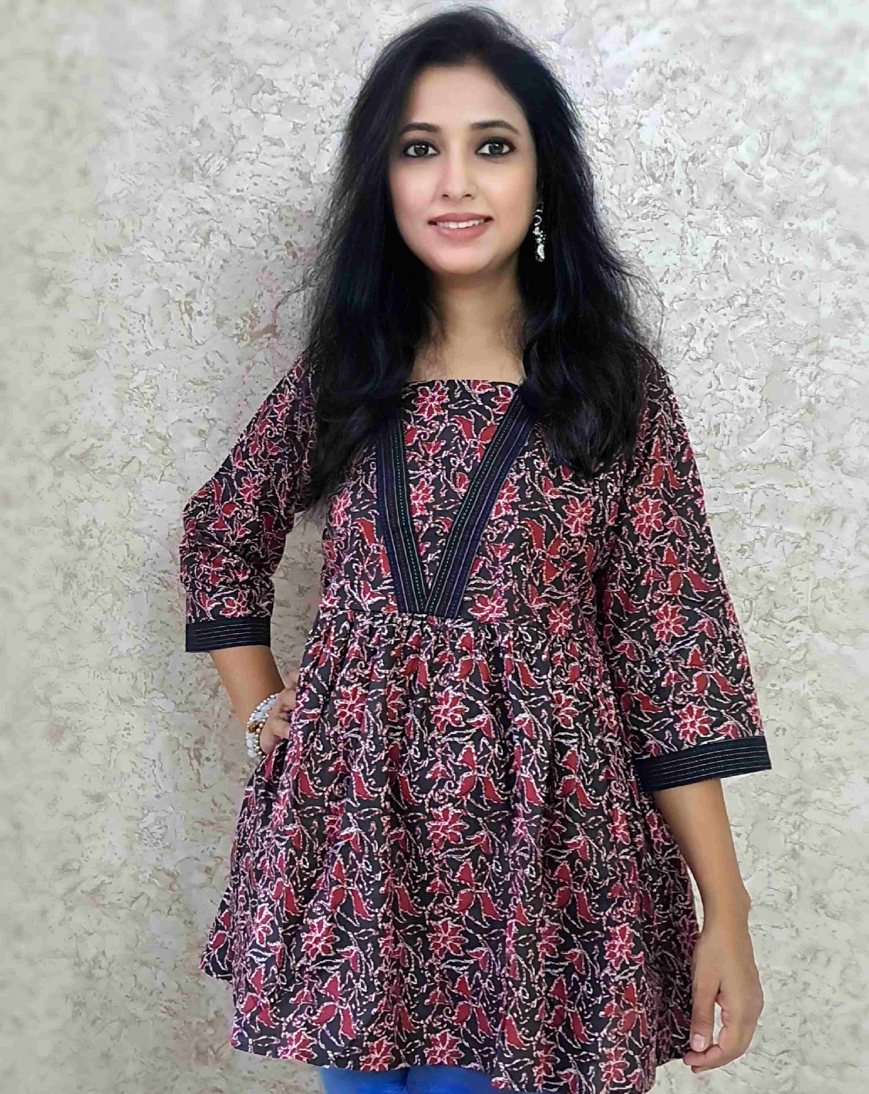 Ynf Cotton KESH258 VDA151 Kurti Wholesale Casual Kurtis Workwear Kurtis Printed Kurtis Manufacturer