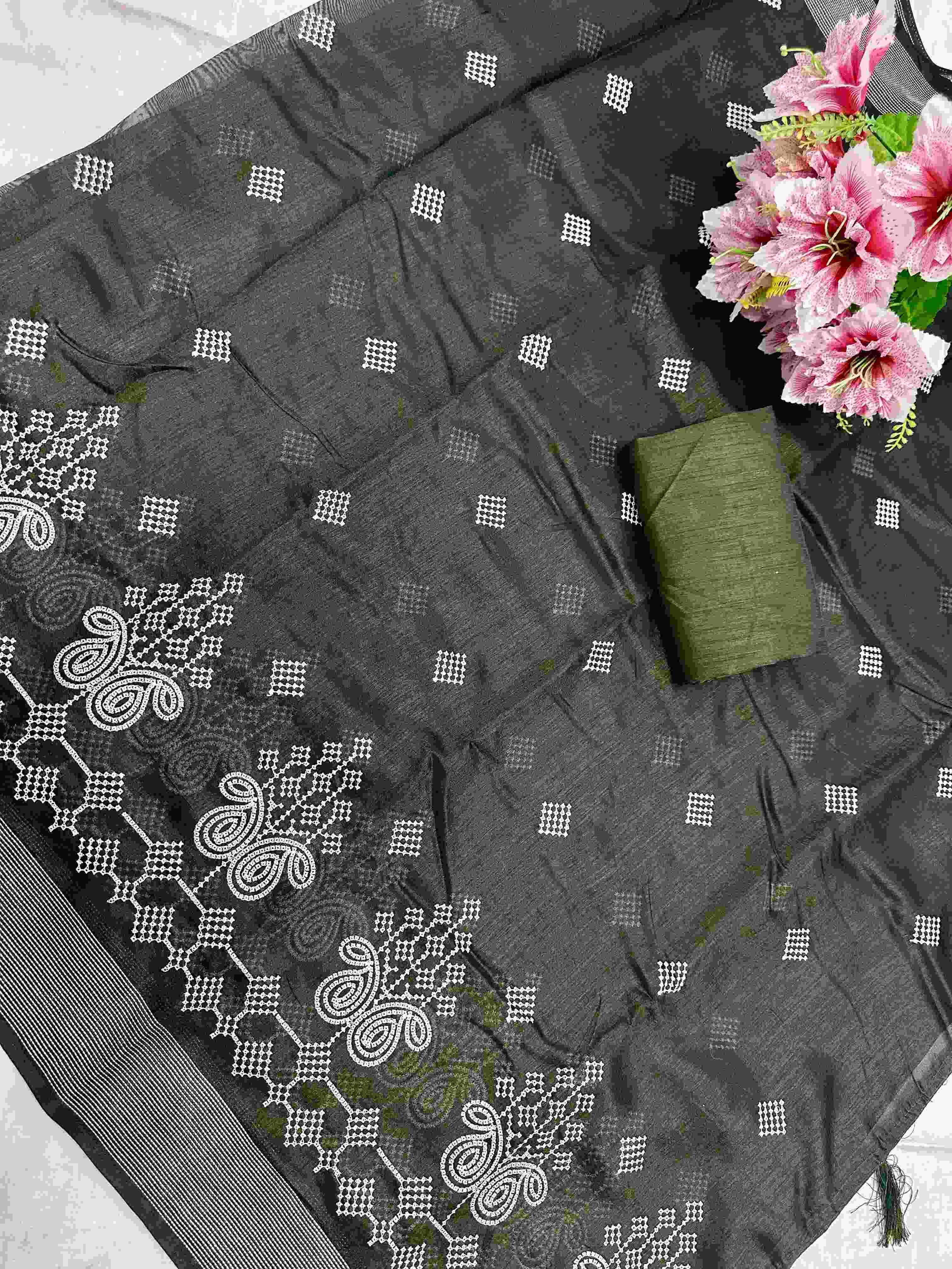 YNF COTTON KESH390 HFV07 SAREE WHOLESALE COTTON EMBROIDERED LADIES SAREE MANUFACTURER