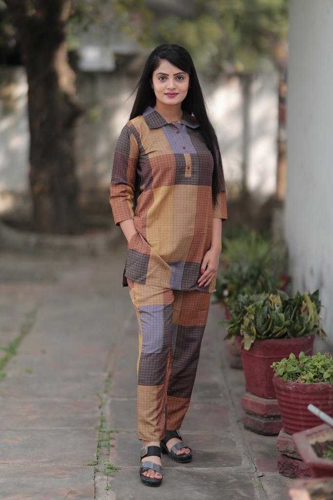 YNF COTTON KESH407 RMT07 WHOLESALE CO-ORD SET WESTERN WEAR MANUFACTURER