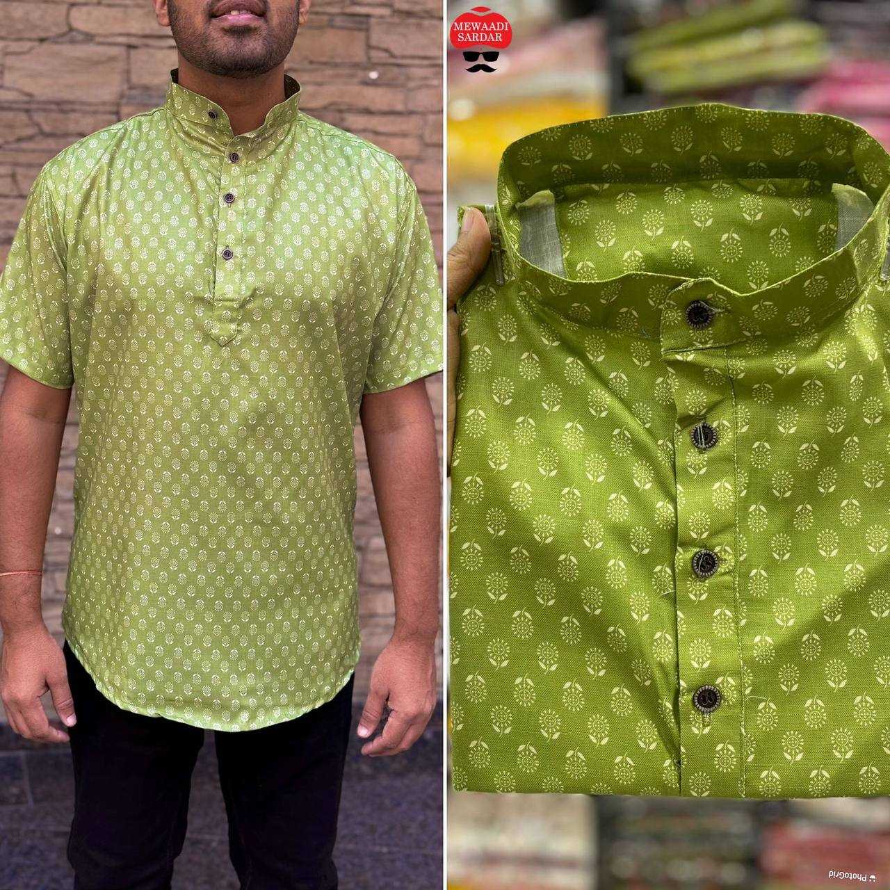 Ynf Cotton RIN125 Puspa Mens Wear Wholesale Mens Kurtas Casual Wear Men Short Kurta Manufacturer