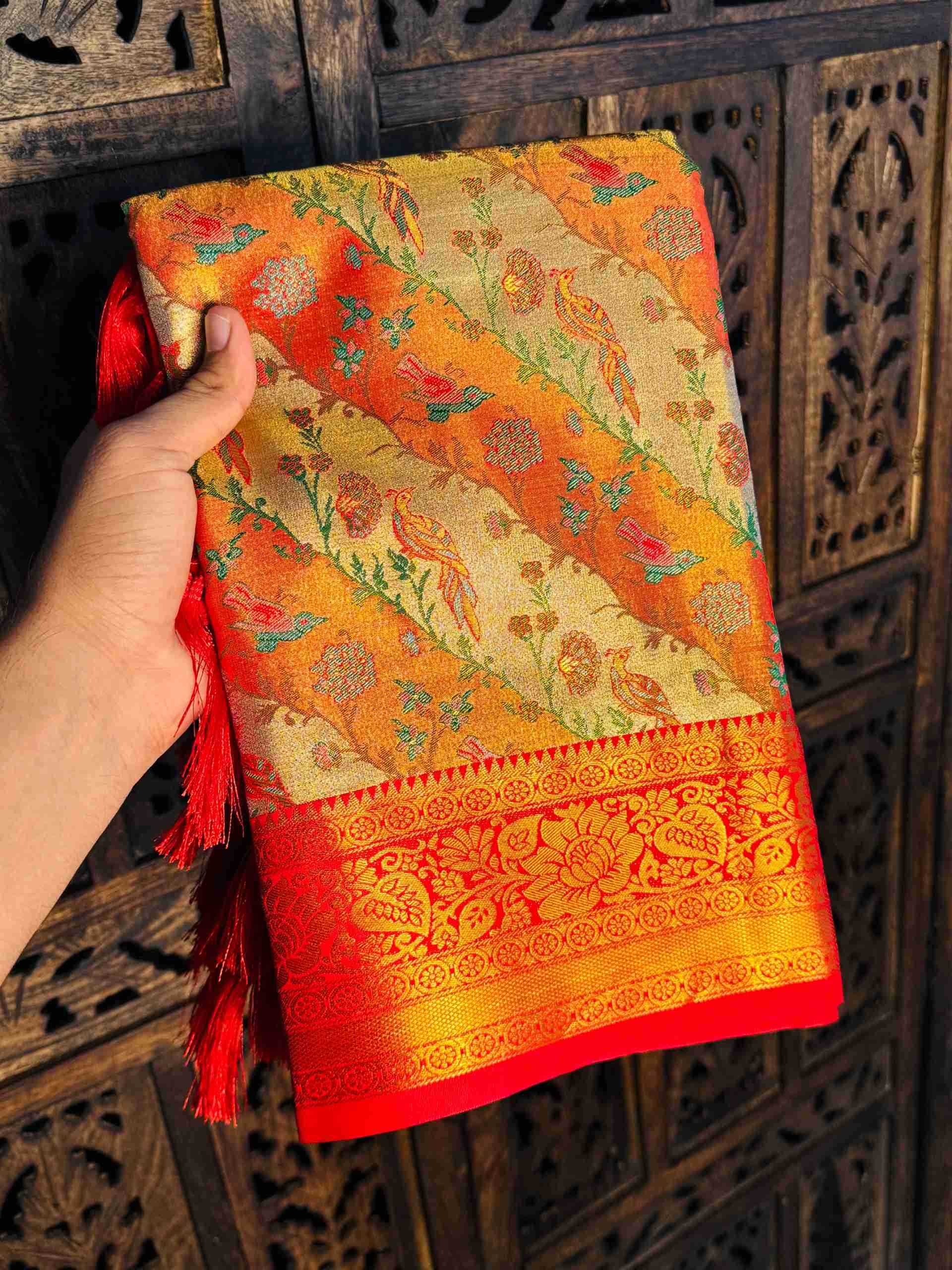 Ynf Dharmavaram Silk RIN116 REW35 Silk Sarees Wholesale Silk Sarees With Contrast Pallu Zari Border Silk Sarees Festival Silk Sarees Manufacturer