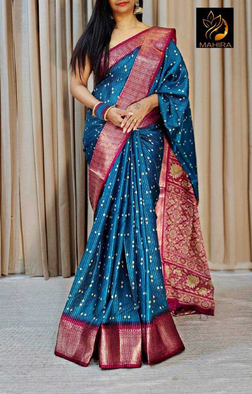 YNF DOLA SILK RIN179 785 SAREES WHOLESALE PRINTED  SILK BANDHANI SAREES MANUFACTURER