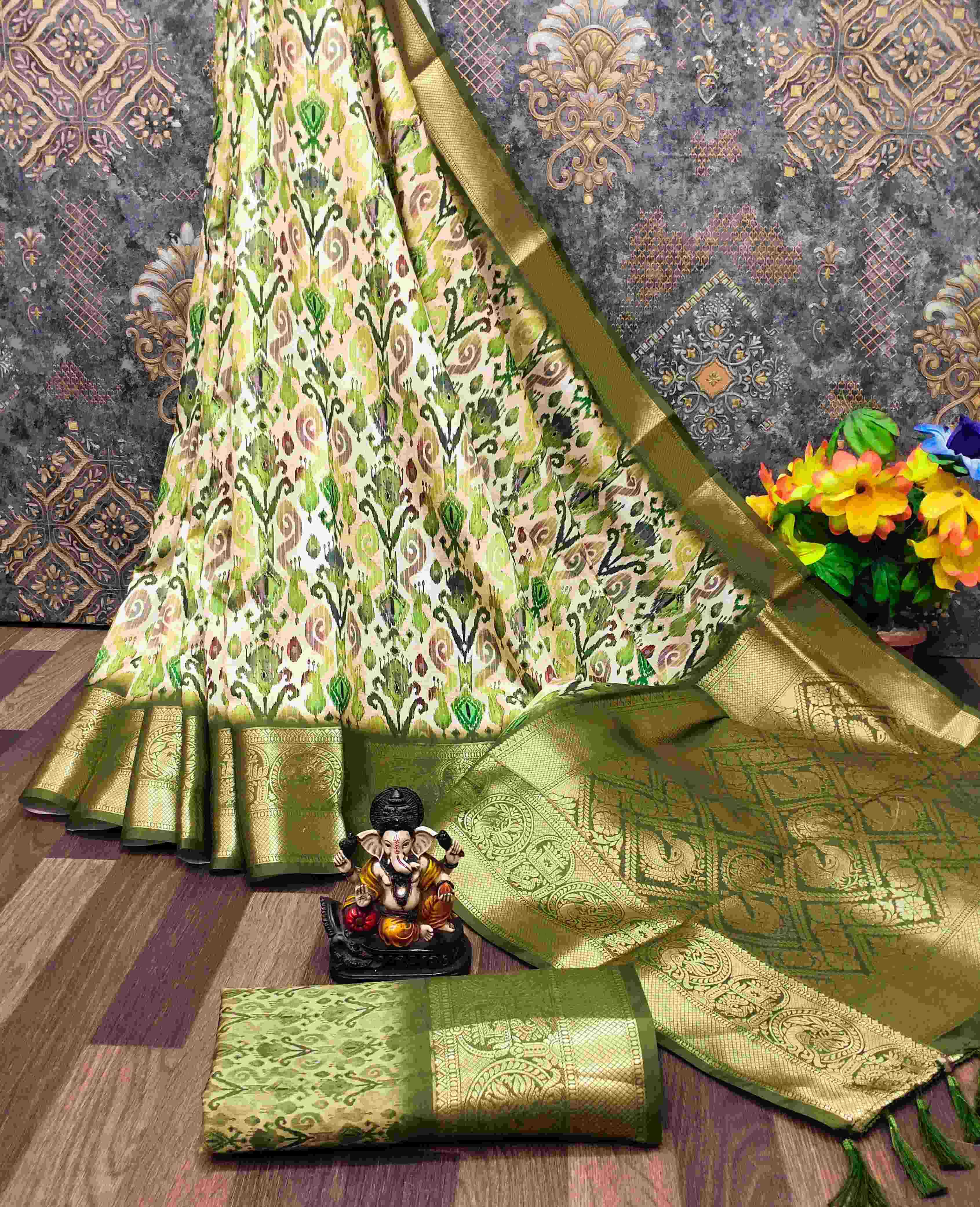 YNF DOLA SILK RIN183 PRAGATI SILK SAREE WHOLESALE DOLA SILK IKKAR PRINTED SILK SAREE MANUFACTURER