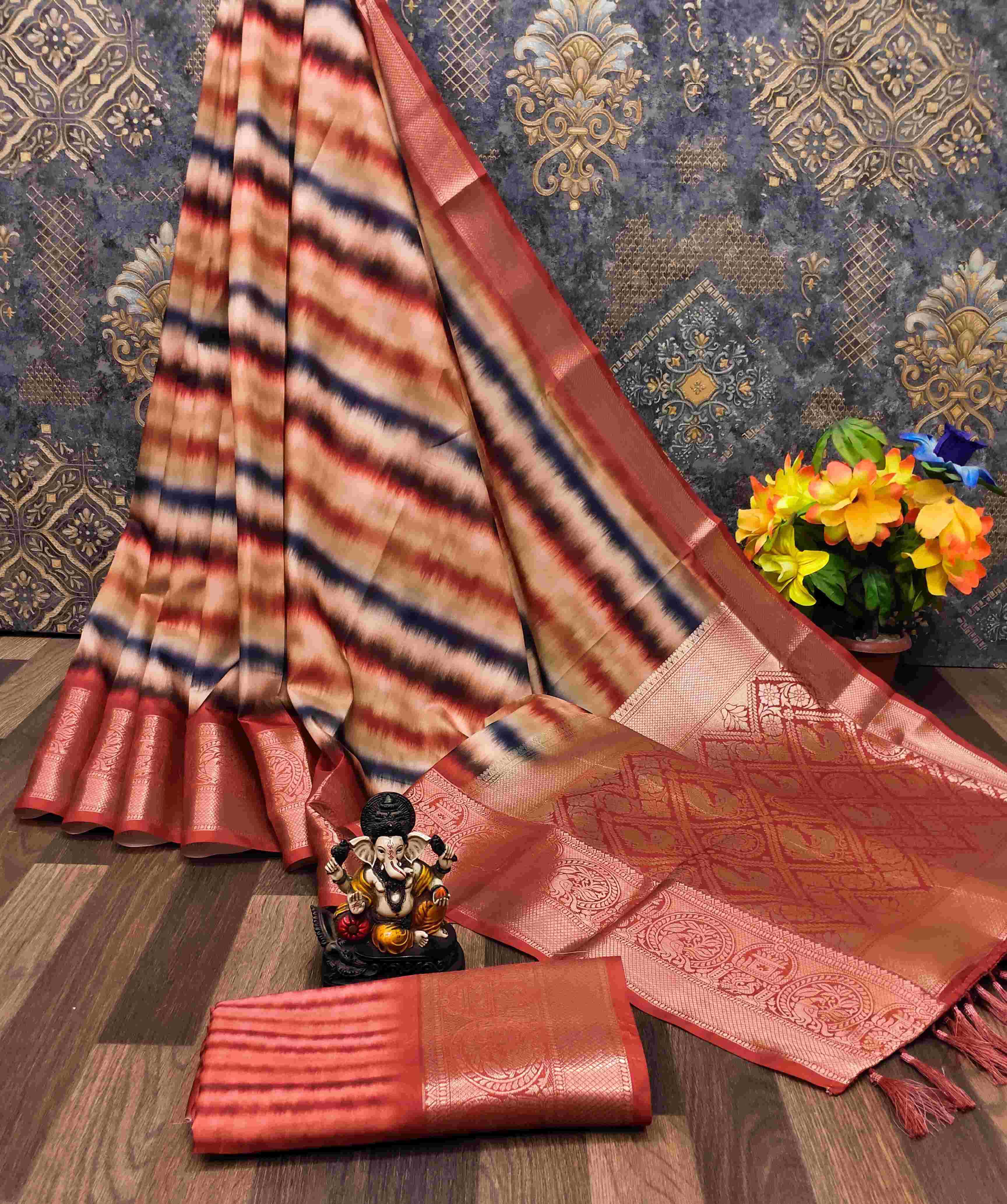 YNF DOLA SILK RIN183 PRAGATI SILK SAREE WHOLESALE DOLA SILK IKKAR PRINTED SILK SAREE MANUFACTURER