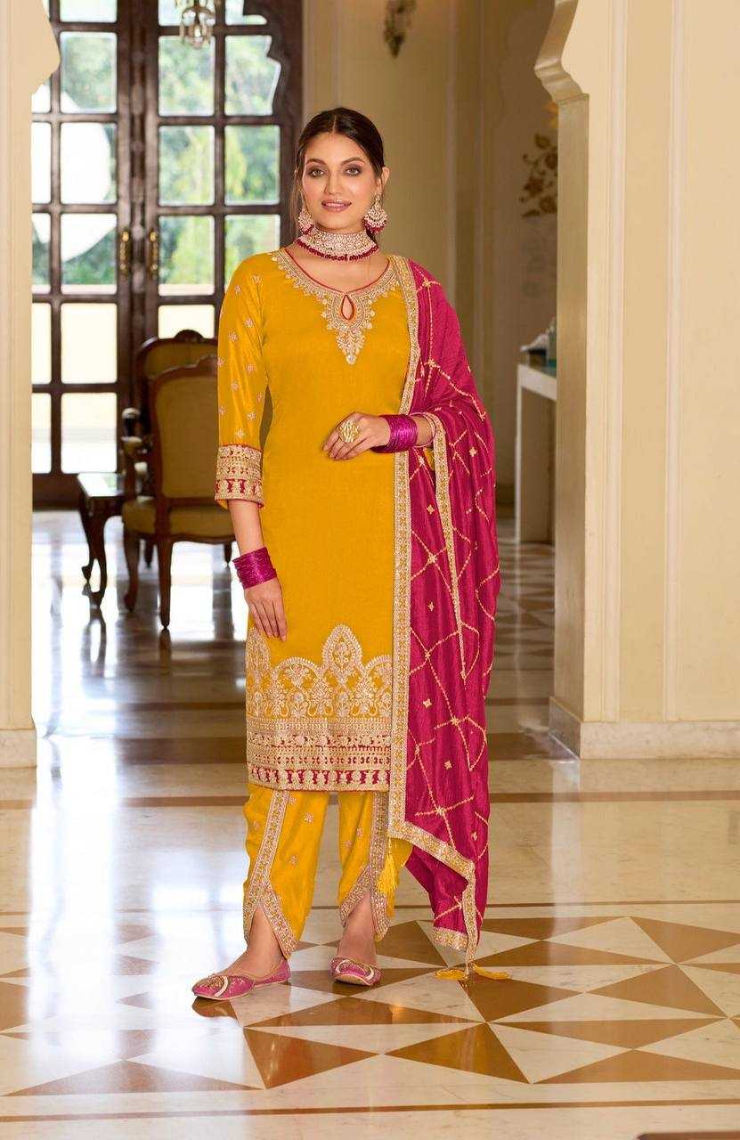 YNF FAUX GEORGETTE  KESH157 1685 SUITS & DRESSES WHOLESALE EMBROIDERY PARTY WEAR DHOTI SALWAR SUITS MANUFACTURER