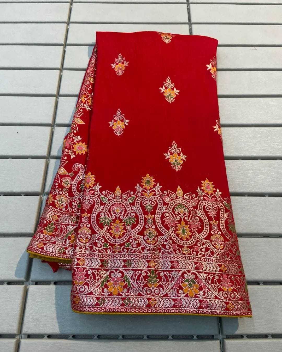 YNF GEORGETTE  KESH101 ANT154 SAREES WHOLESALE LADIES ZARI EMBROIDERED SAREES MANUFACTURER