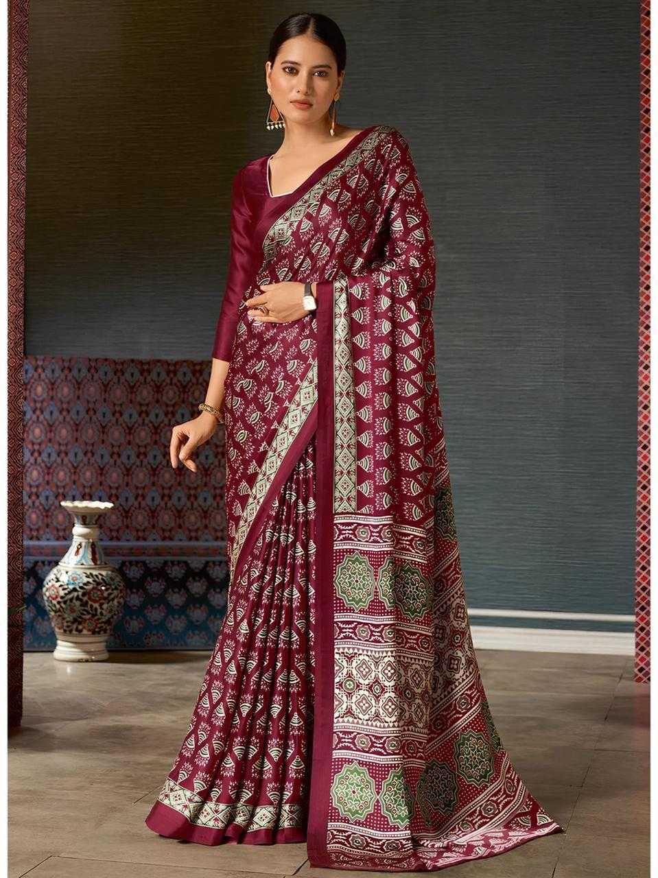 YNF HEAVY MASLIN COTTON KESH390 HFV03 SAREES WHOLESALE AJRAKH PRINTED COTTON SAREES MANUFACTURER