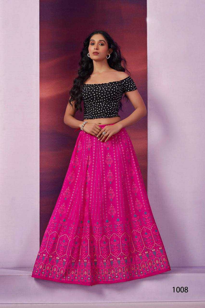 YNF HEAVY RAYON  RIN125 Flared Skirt LEHENGAS WHOLESALE SIMPLE PRINTED CIRCULAR LEHENGAS MANUFACTURER