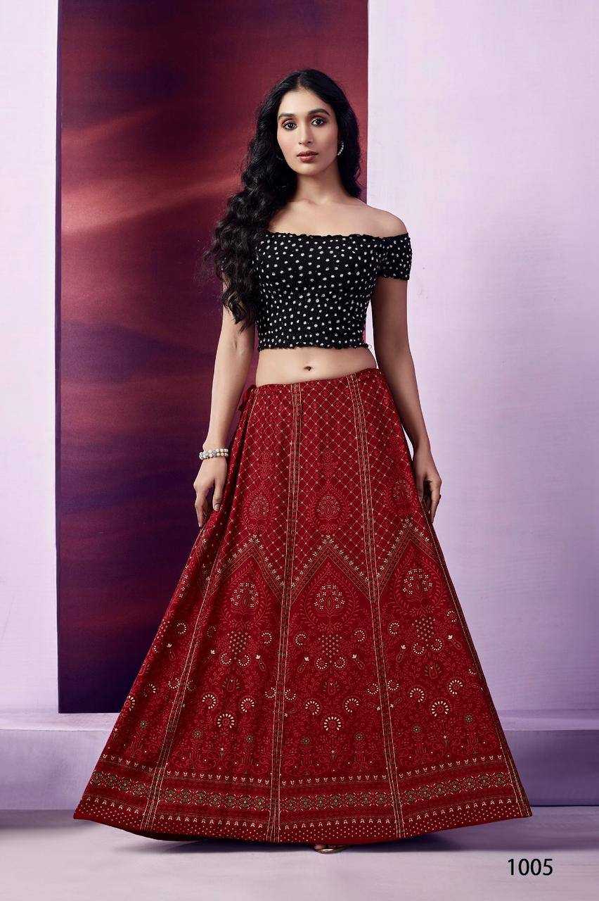 YNF HEAVY RAYON  RIN125 Flared Skirt LEHENGAS WHOLESALE SIMPLE PRINTED CIRCULAR LEHENGAS MANUFACTURER