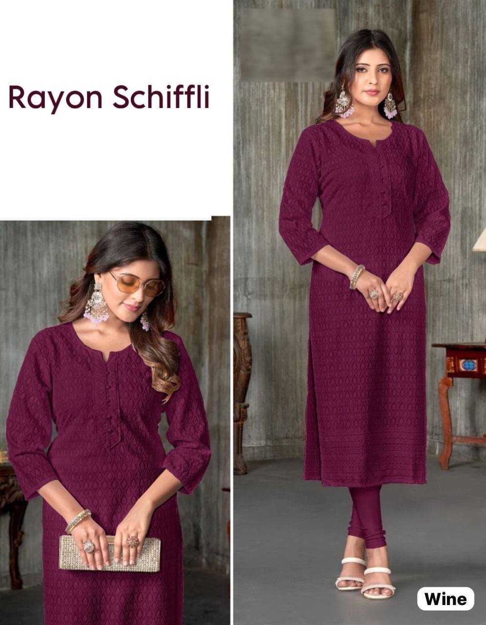 YNF HEAVY RAYON RIN125 Heena KURTI WHOLESALE RAYON WORKWEAR CASUAL KURTI MANUFACTURER