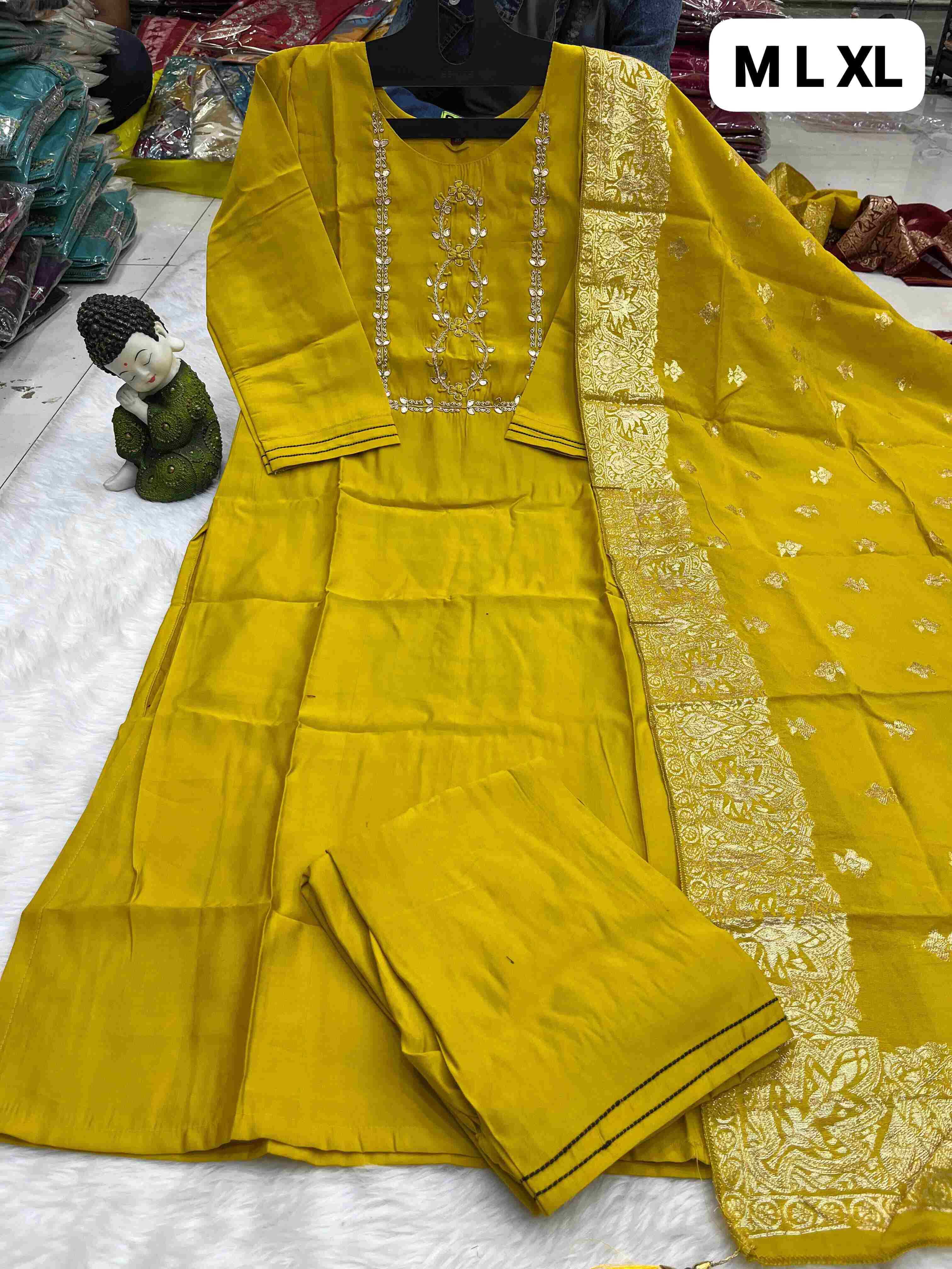 Ynf Heavy Roman Silk KESH258 VDA133 Suits & Dresses Wholesale Ladies Suits Printed Suits Palazzo Suit Manufacturer