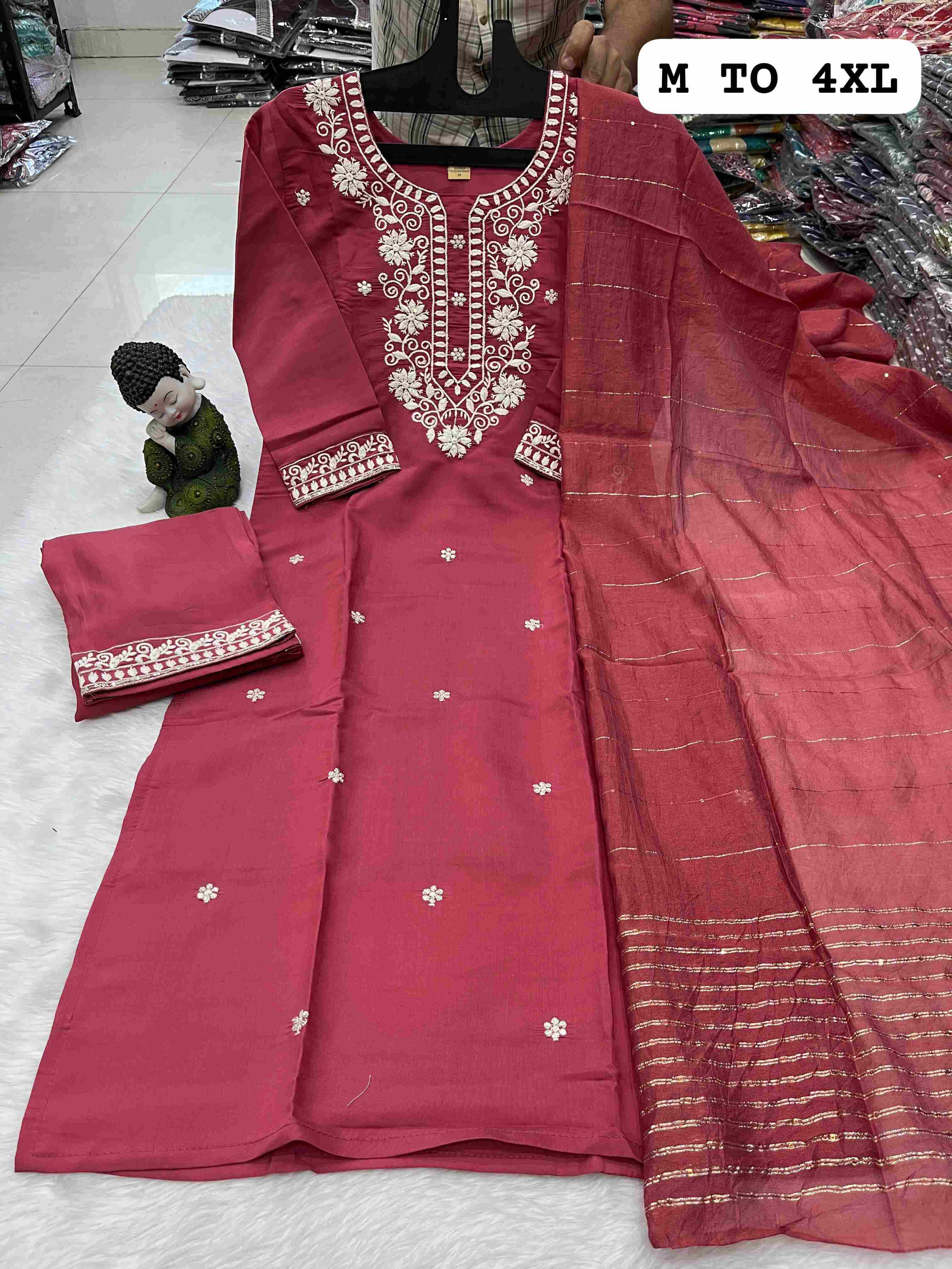 Ynf Heavy Roman Silk KESH258 VDA43 Suits & Dresses Wholesale Ladies Suits Printed Suits Cotton Suits Manufacturer