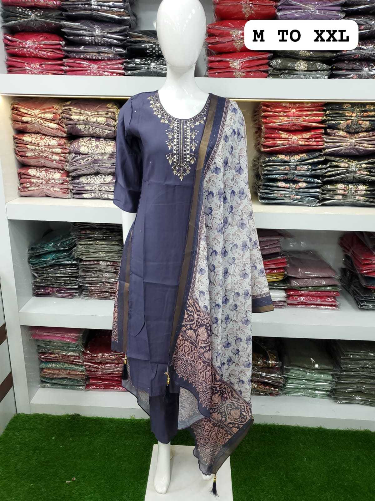 YNF HEAVY ROMAN SILK KESH258 VDA64 SUIT WHOLESALE LADIES HANDLOOM SILK SUIT MANUFACTURER