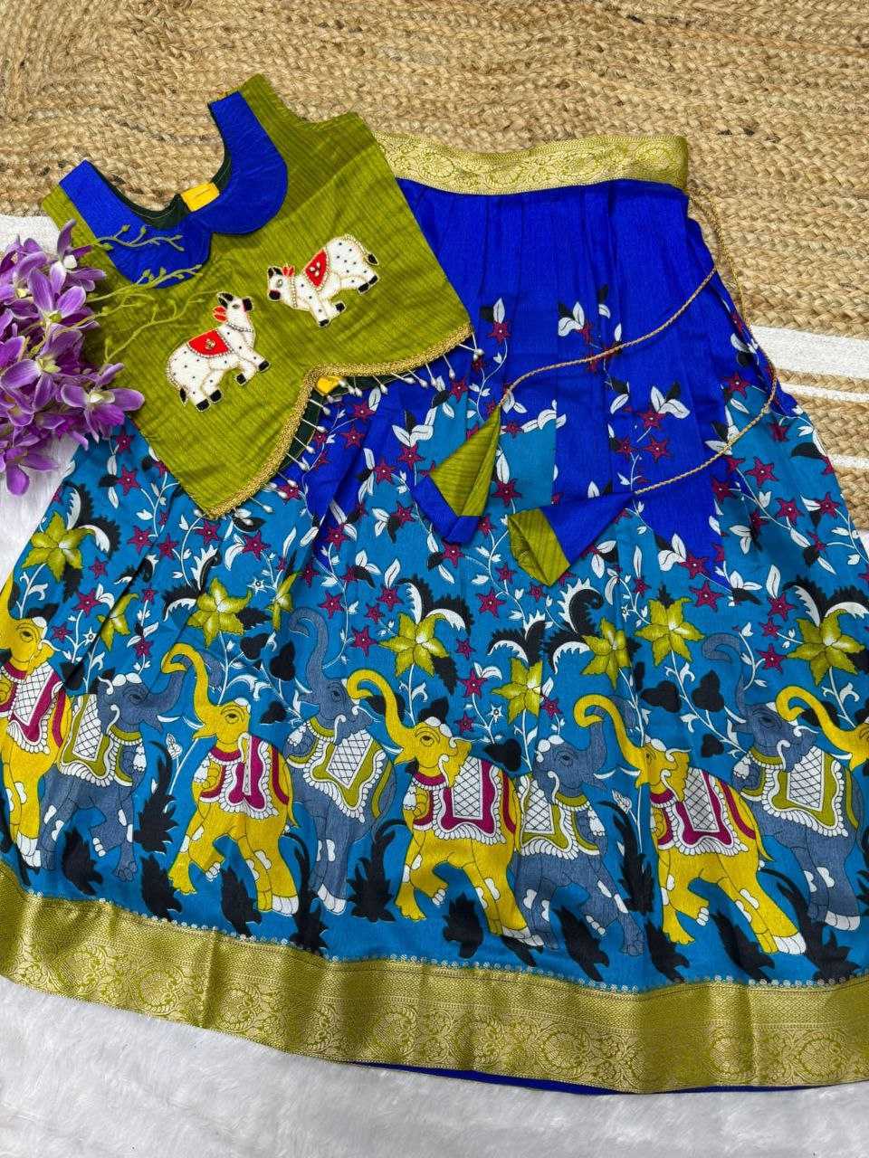 Ynf Jacquard KESH189 VET18 Kids Wear Wholesale Kids Lehenga Girls Ethnic Wear Baby Girl Lehenga Manufacturer