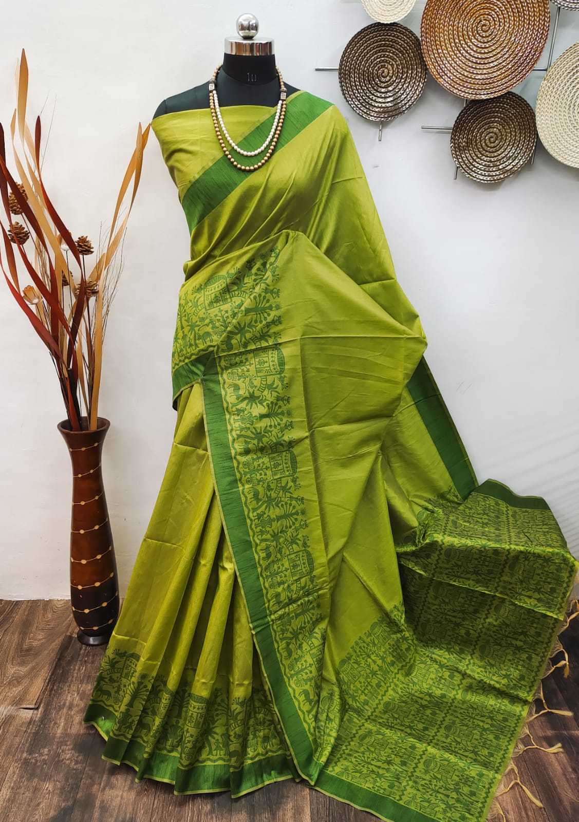 YNF LINEN KESH171 RIS18 SILK SAREE WHOLESALE TRADITIONAL LINEN JAMDANI SILK SAREE MANUFACTURER