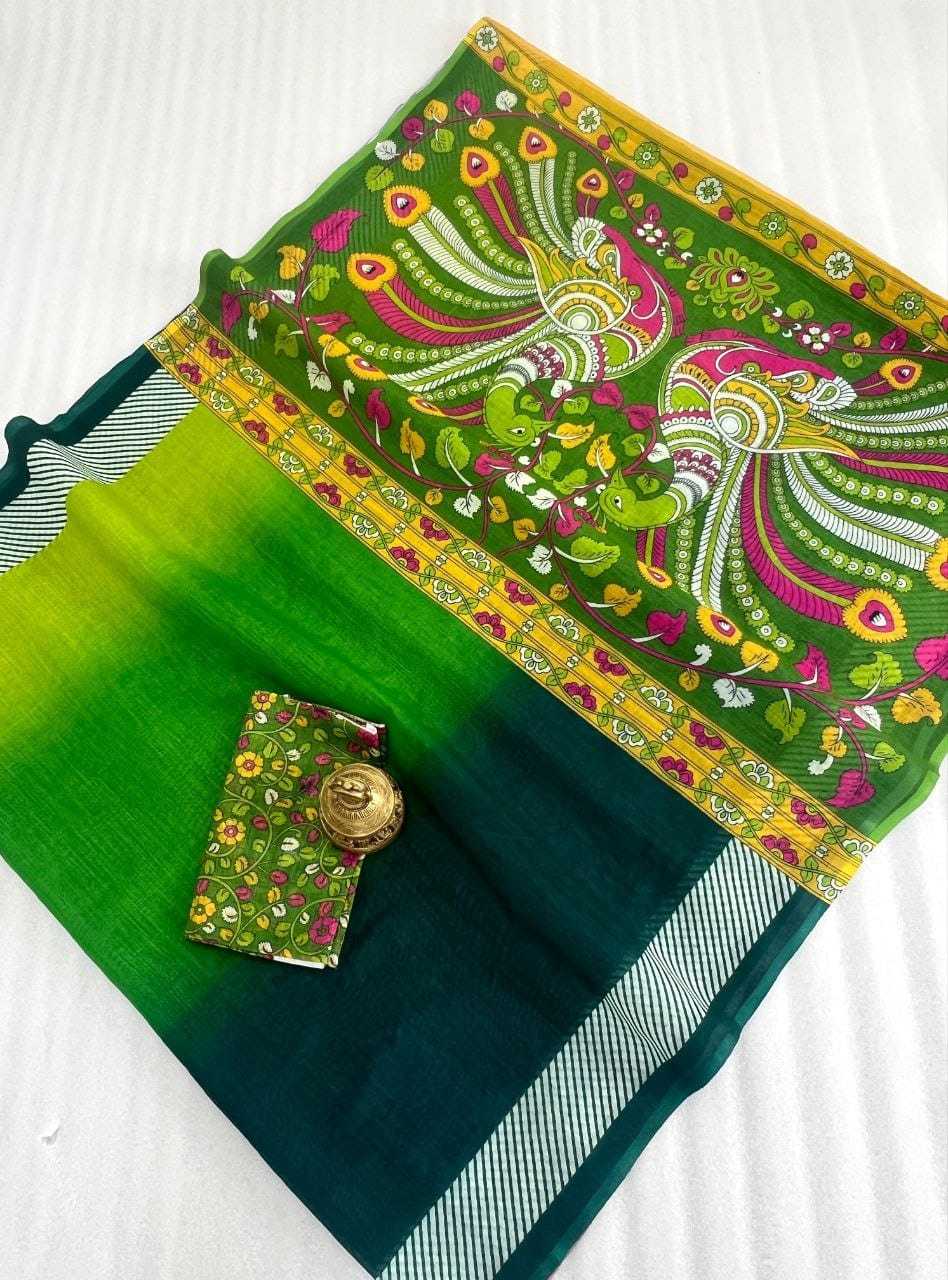 YNF LINEN KESH223 403 SAREES WHOLESALE PRINTED PLAIN LINEN SAREES MANUFACTURER