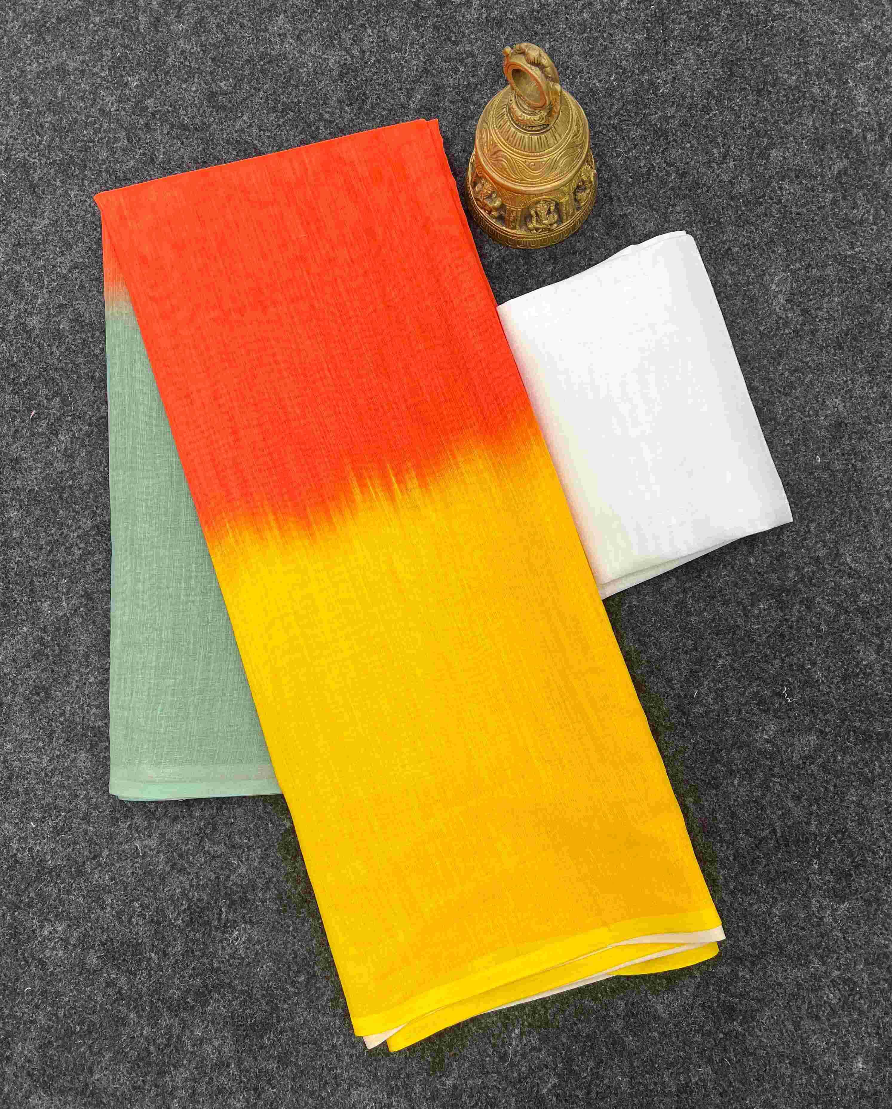 YNF LINEN KESH223 515 SAREE WHOLESALE LINEN PRINTED PLAIN SAREE MANUFACTURER