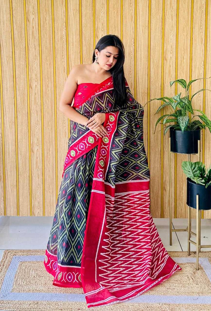 YNF LINEN RIN145 SITA-4 SAREES WHOLESALE BATIK PRINTED SILK SAREES MANUFACTURER