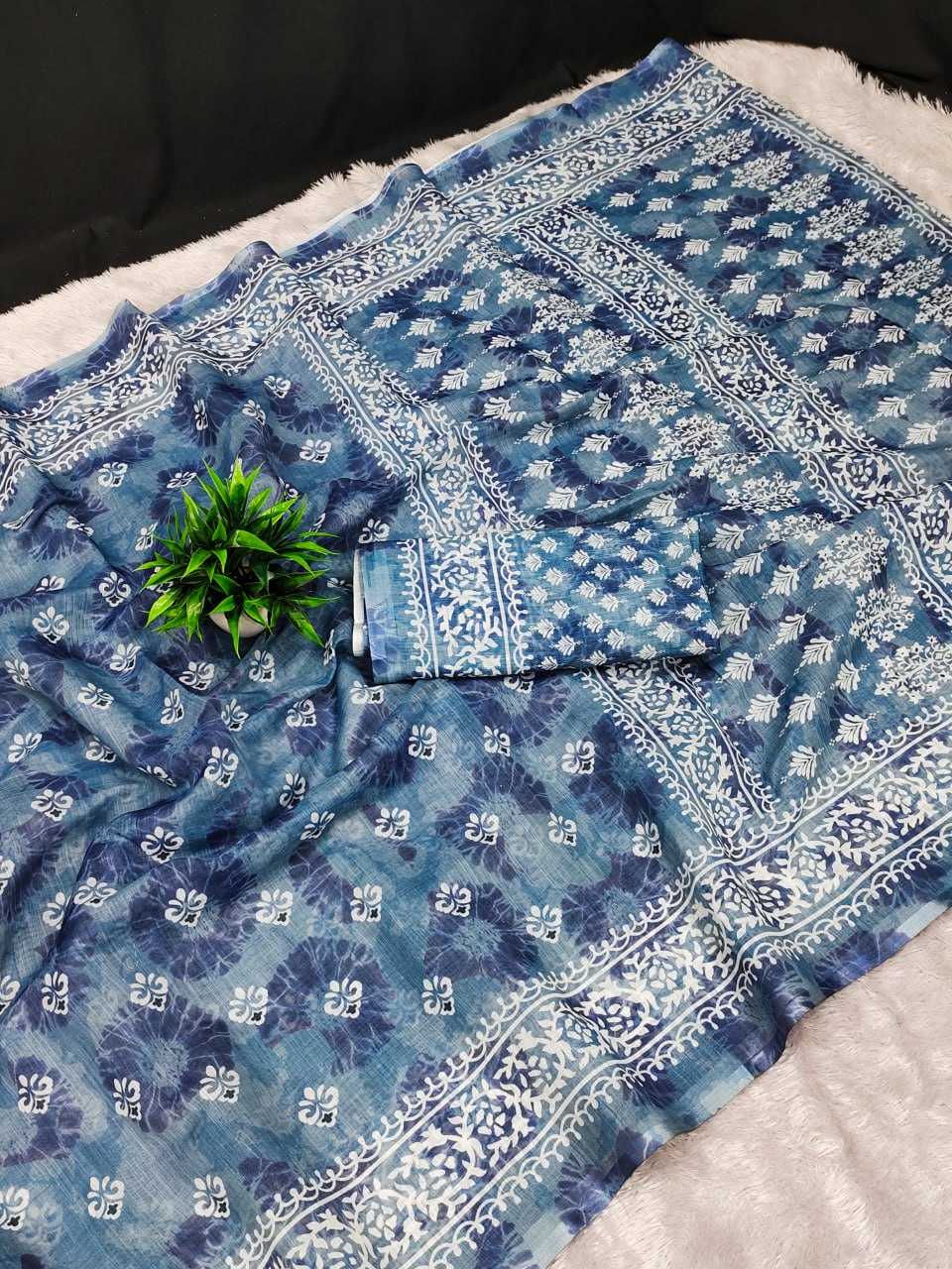 YNF LINEN RIN145 zahu SAREES WHOLESALE BATIK PRINTED FANCY SAREES MANUFACTURER