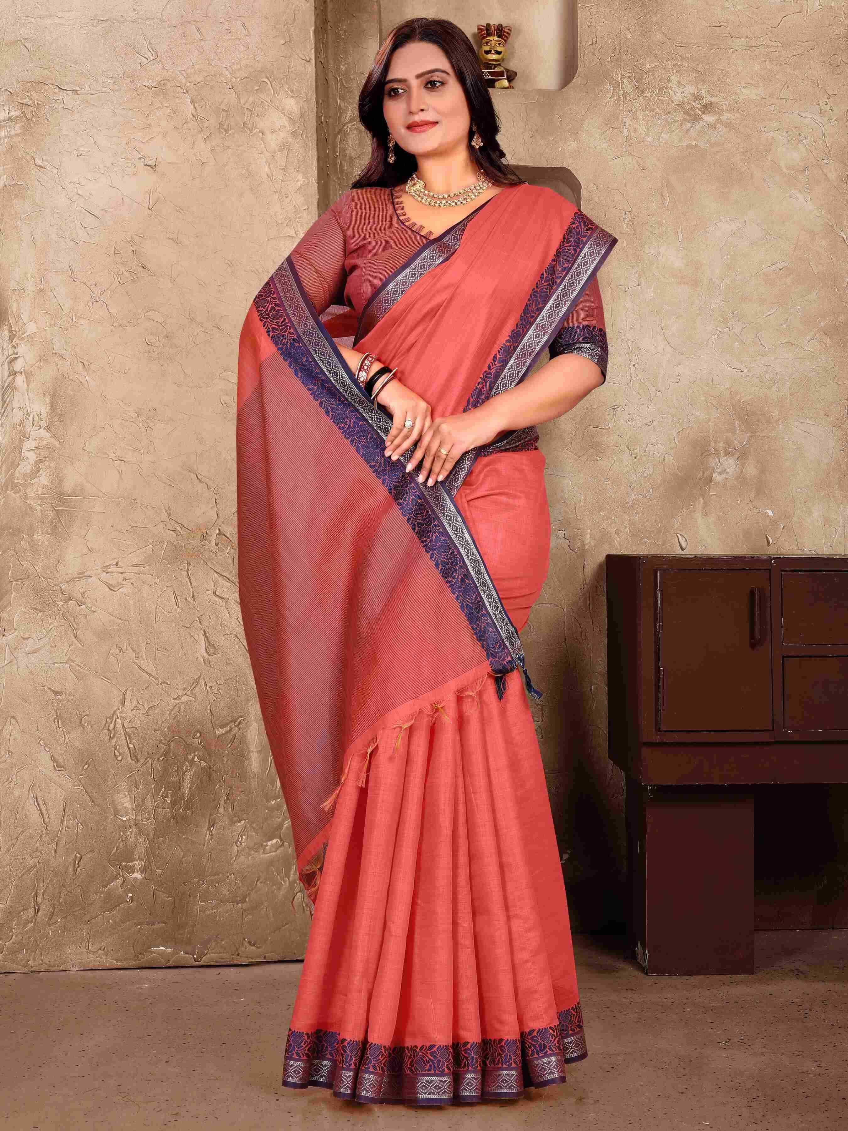 YNF LINEN RIN183 MOHINI SILK SAREE WHOLESALE KANJEEVARAM LINEN PURE ZARI SILK SAREE MANUFACTURER