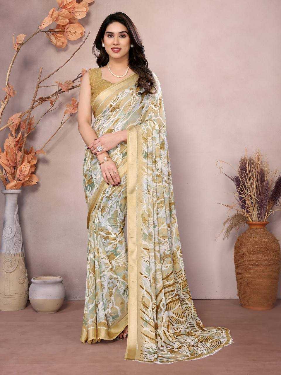 YNF MOSS SILK RIN188 Gopi SAREES WHOLESALE SATIN PRINTED FANCY SAREES MANUFACTURER