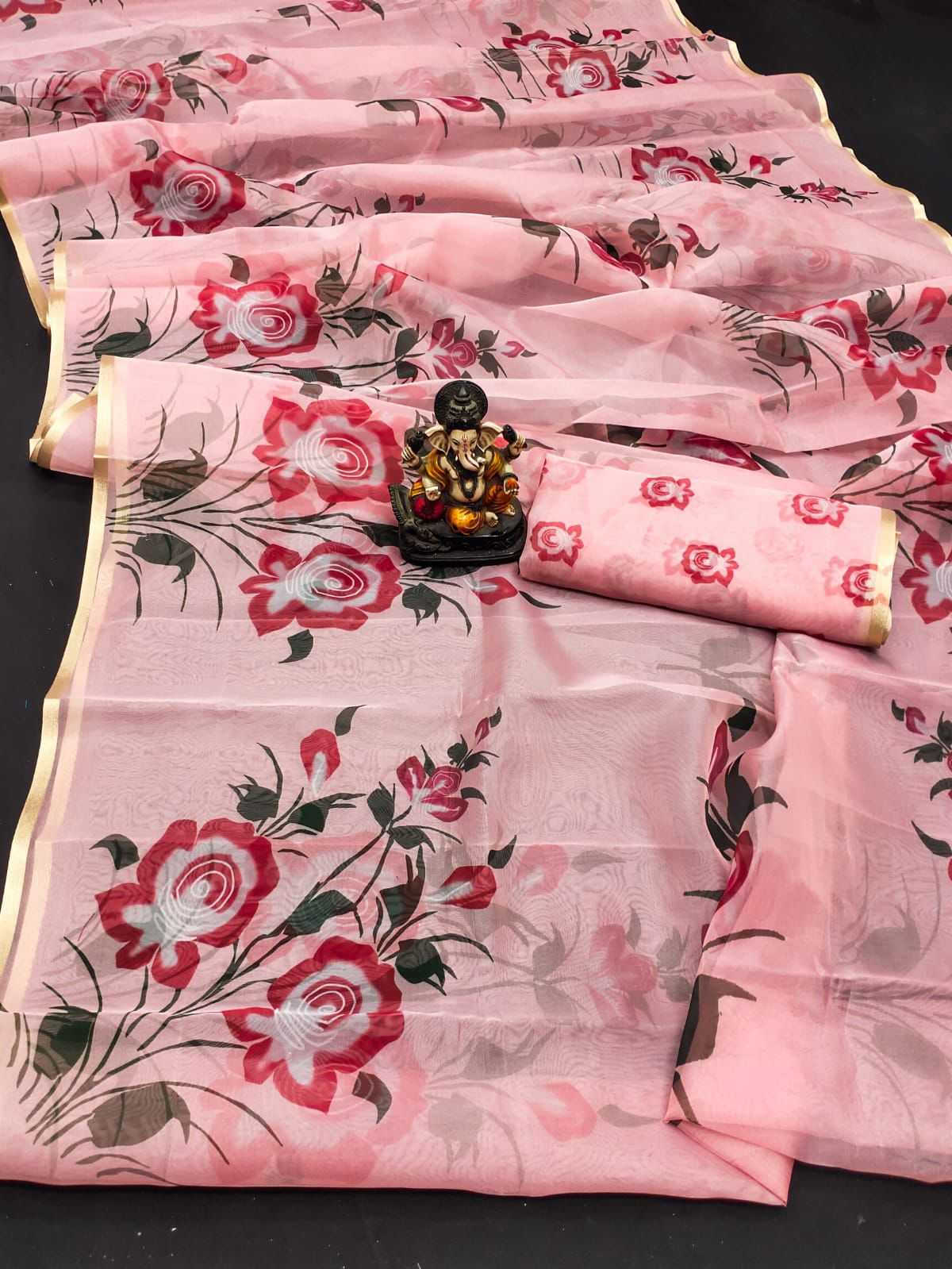 YNF ORGANZA SILK RIN183 VRINDA SILK SAREE WHOLESALE SUBCATPGERY SILK SAREE MANUFACTURER