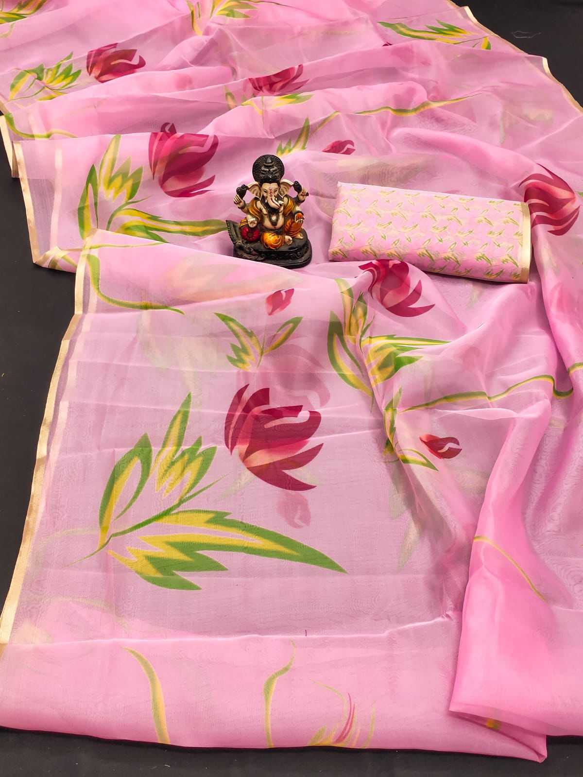 YNF ORGANZA SILK RIN183 VRINDA SILK SAREE WHOLESALE SUBCATPGERY SILK SAREE MANUFACTURER