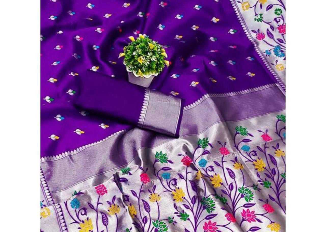 Ynf Paithani Silk RIN138 774 Sarees Wholesale Indian Sarees Silk Sarees Sarees With Blouse Manufacturer