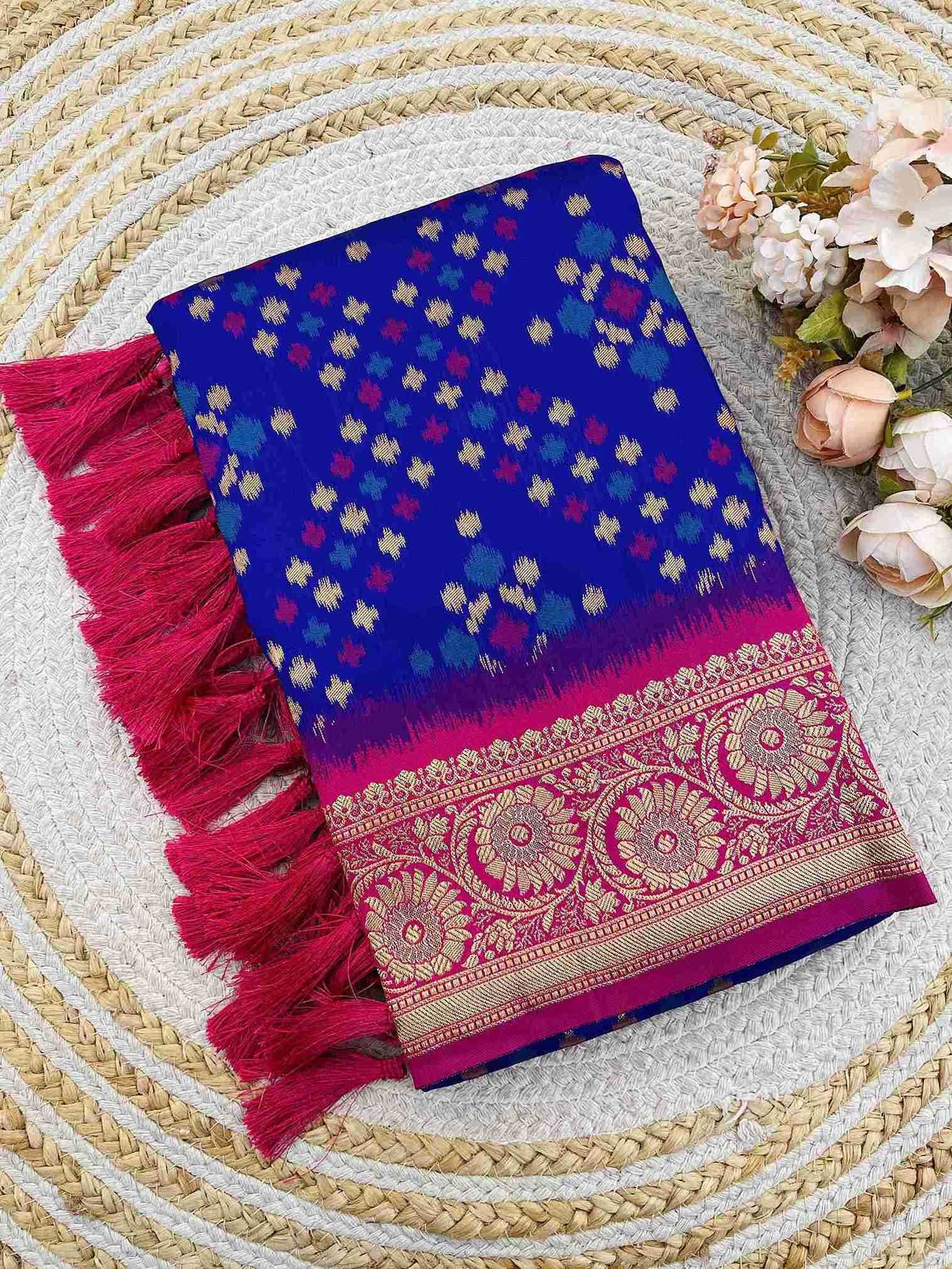 Ynf Patola Silk RIN116 IKKAT PATOLA Silk Sarees Wholesale Patola Sarees Zari Border Silk Sarees Festival Silk Sarees Manufacturer