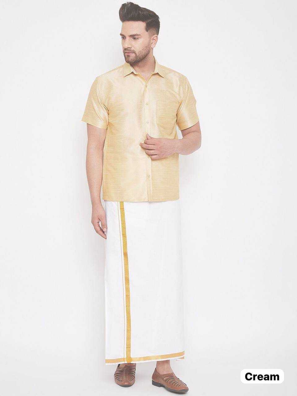 YNF PREMIUM SILK RIN125 Thalaivaa MENS WEAR WHOLESALE MEN PARTY WEAR SLIM FIT SHIRTS WITH DHOTI MANUFACTURER