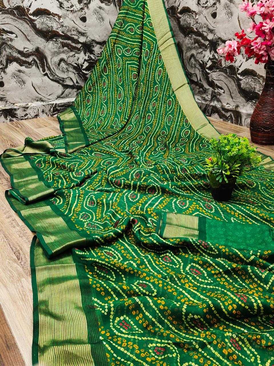 Ynf Pure Bandhej KESH364 JHP02 Sarees Wholesale Fancy Sarees Printed Sarees Bandhani Sarees Manufacturer