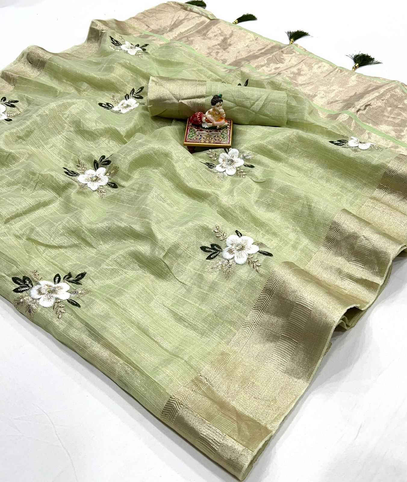 YNF PURE LINEN KESH263 SBI22 SAREES WHOLESALE COTTON LINEN FANCY WORK SILK SAREES MANUFACTURER