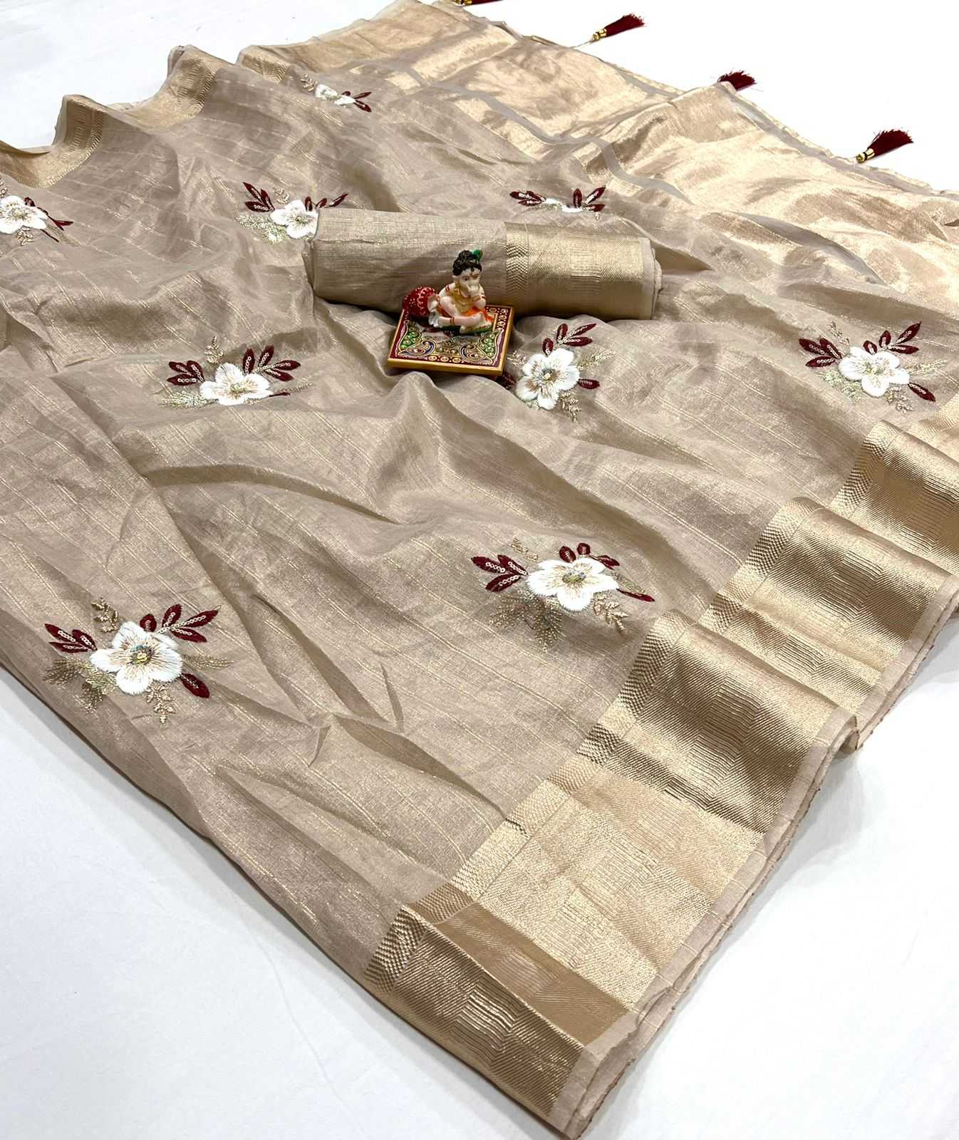 YNF PURE LINEN KESH263 SBI22 SAREES WHOLESALE COTTON LINEN FANCY WORK SILK SAREES MANUFACTURER