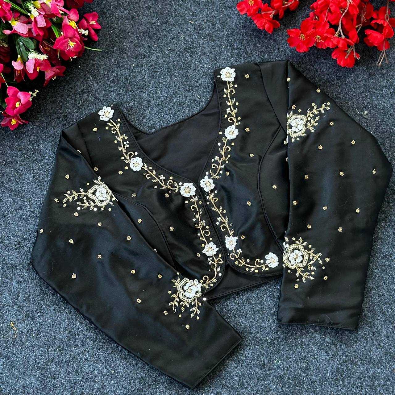 YNF PURE SILK KESH116 20 READYMADE BLOUSES WHOLESALE PRINTED DESIGNER SILK READYMADE BLOUSES MANUFACTURER