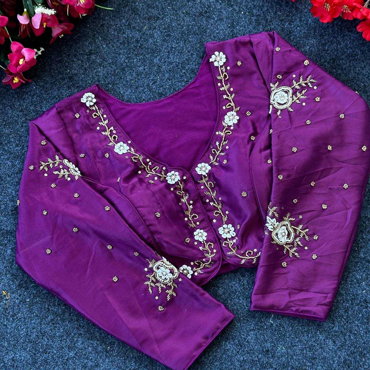 YNF PURE SILK KESH116 20 READYMADE BLOUSES WHOLESALE PRINTED DESIGNER SILK READYMADE BLOUSES MANUFACTURER