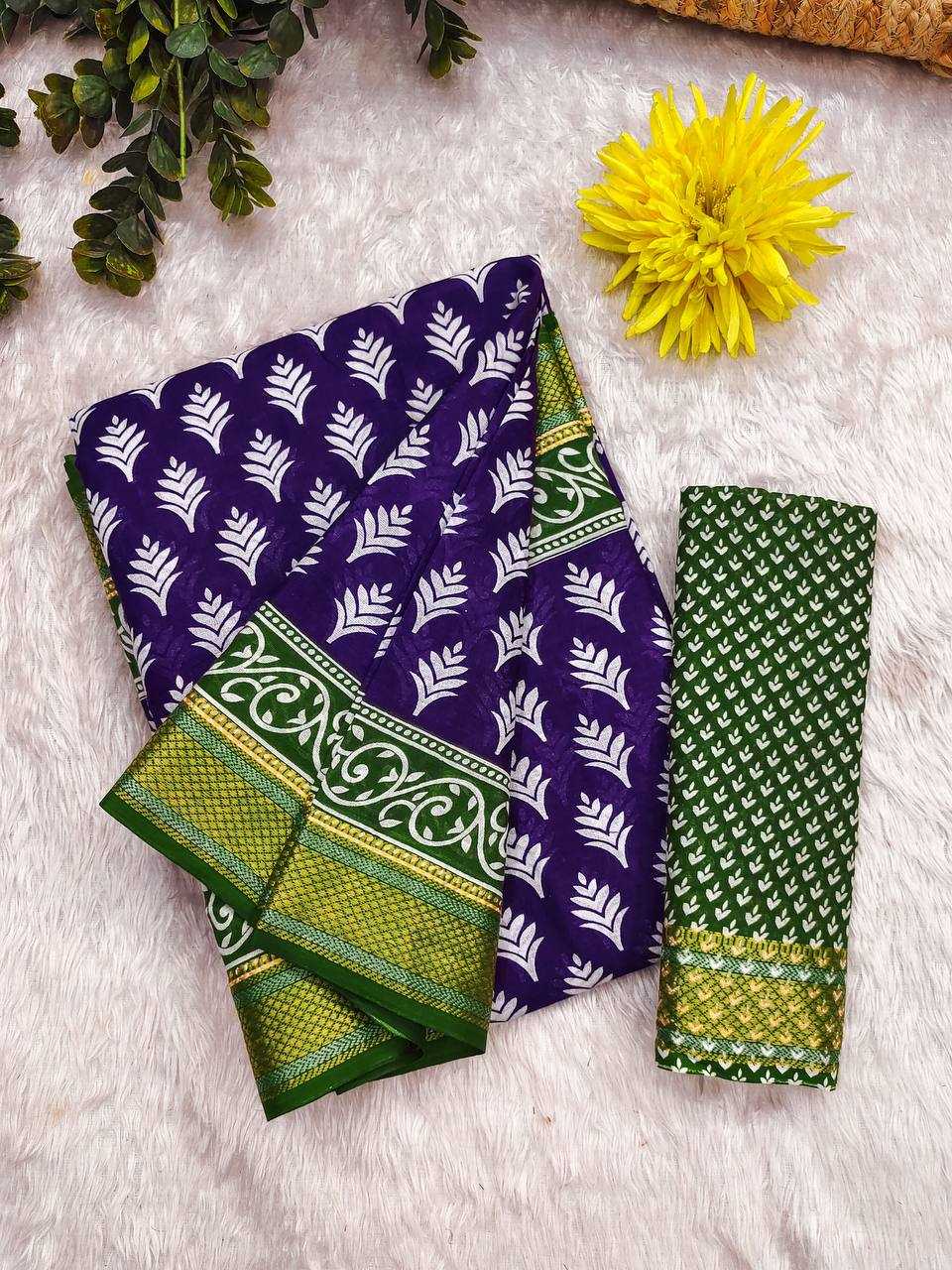 Ynf Pure Soft KESH244 BASANTI Sarees Wholesale Block Print Sarees Traditional Sarees Festive Sarees Manufacturer