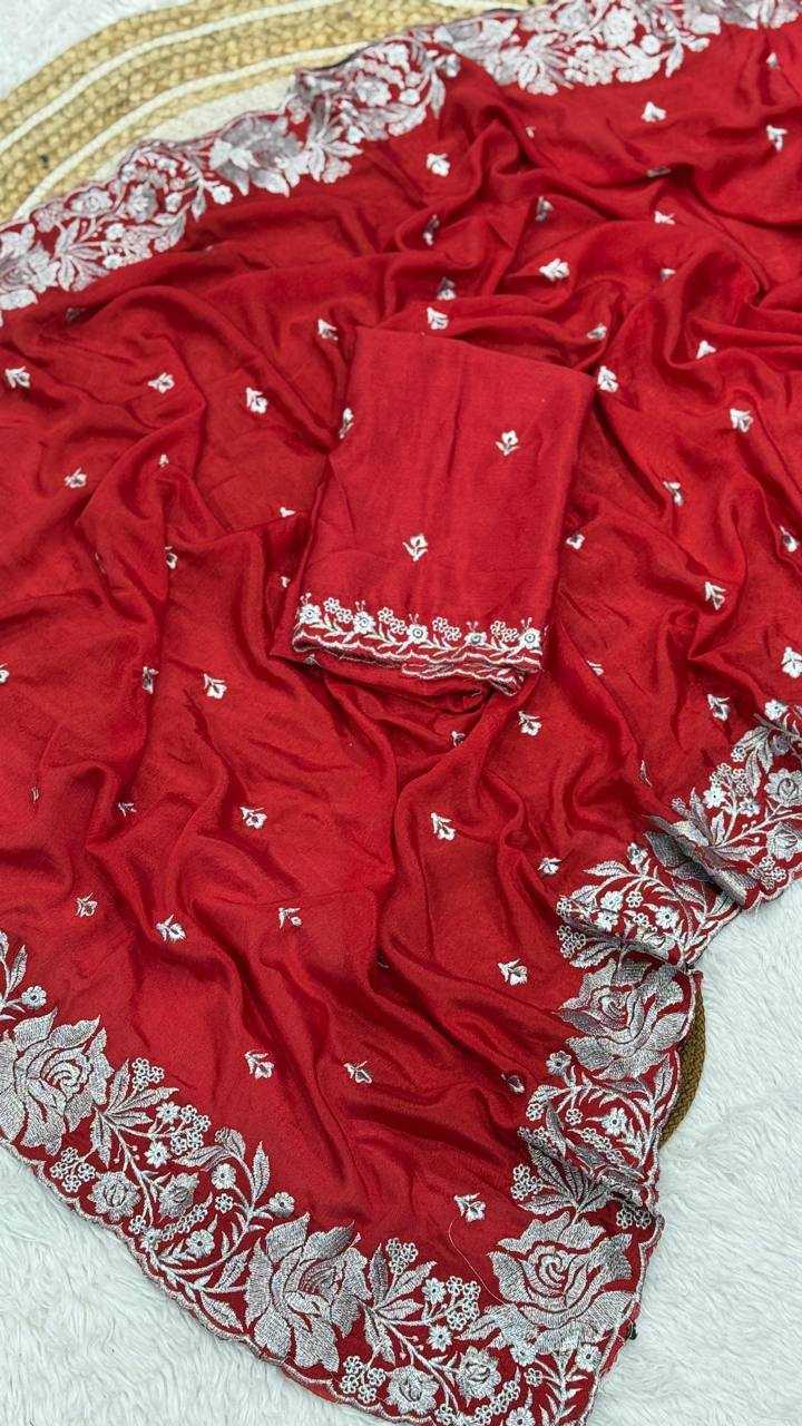 YNF RANGOLI SILK RIN170 RUD17 SAREES WHOLESALE SATIN EMBROIDERED PARTY WEAR SAREES MANUFACTURER