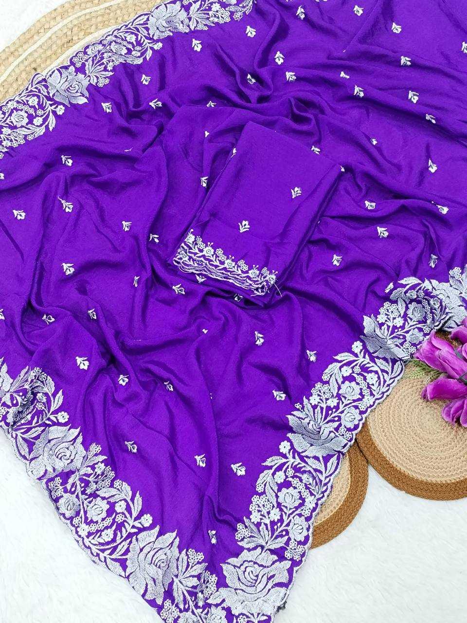 YNF RANGOLI SILK RIN170 RUD17 SAREES WHOLESALE SATIN EMBROIDERED PARTY WEAR SAREES MANUFACTURER