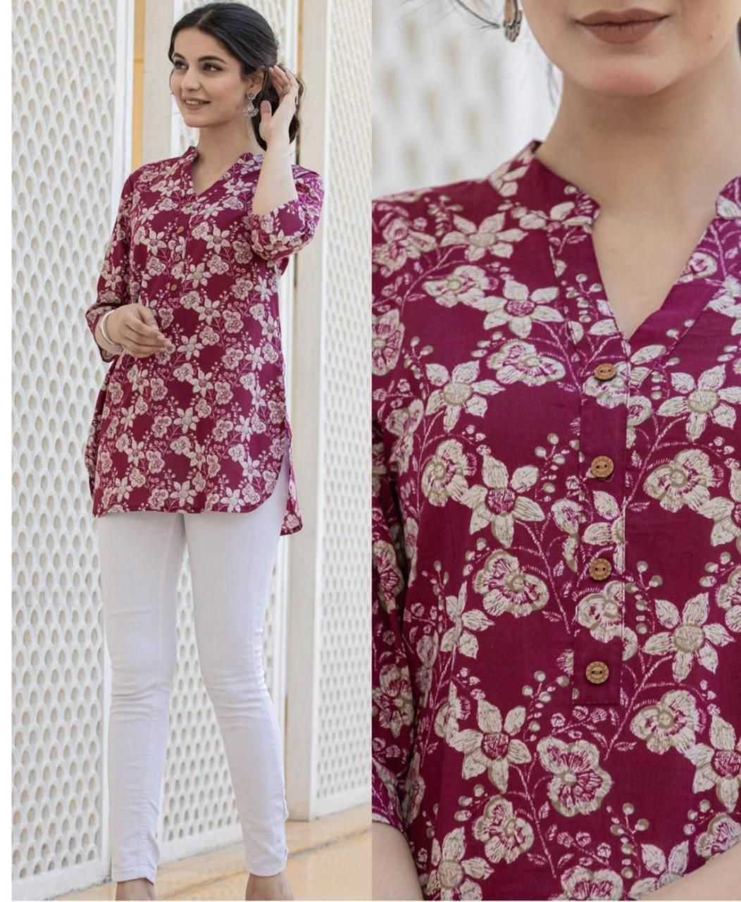 Ynf Rayon KESH175 DVF 29 Kurti Wholesale Short Kurtis Rayon Kurtis Ladies Kurti Manufacturer