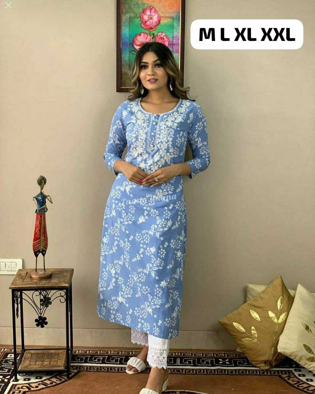 YNF RAYON KESH225 SCN52 KURTI WHOLESALE EMBROIDERED RAYON WITH PANTY KURTI MANUFACTURER