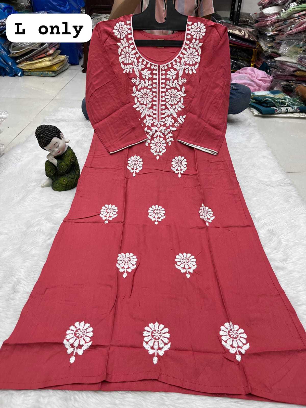 YNF RAYON KESH258 VDA99 KURTI WHOLESALE DESIGNER RAYON LUCKNOWI KURTI MANUFACTURER