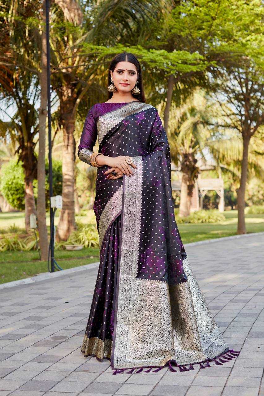 YNF SATIN SILK  RIN144  SARASWATI SAREES WHOLESALE  KANJEEVARAM SATIN SILK BUTTA WORK SAREES MANUFACTURER