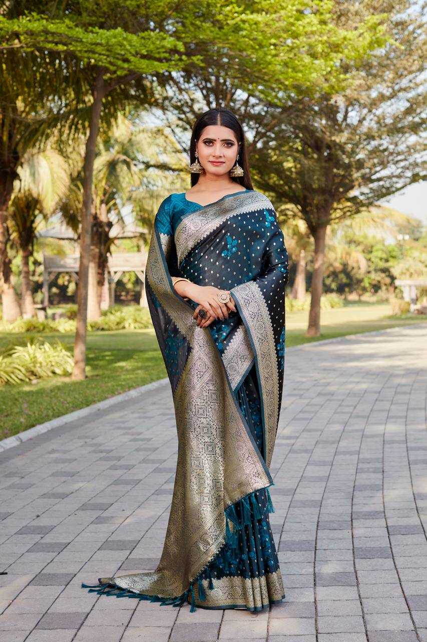 YNF SATIN SILK  RIN144  SARASWATI SAREES WHOLESALE  KANJEEVARAM SATIN SILK BUTTA WORK SAREES MANUFACTURER